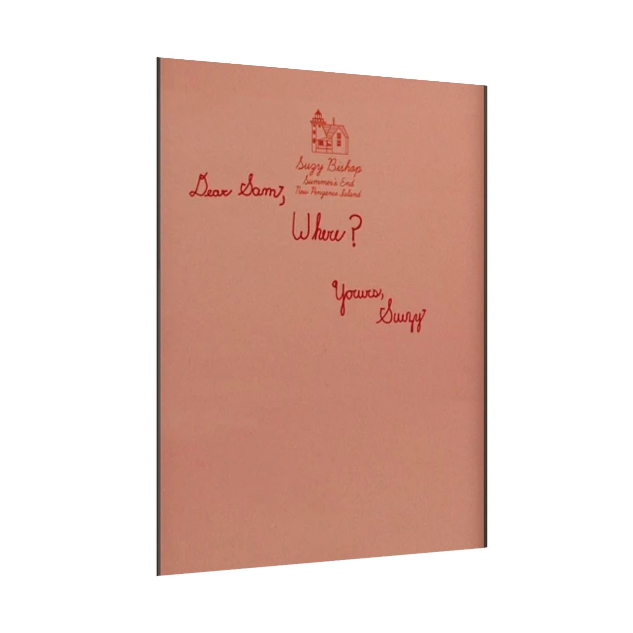 Dear Sam – Moonrise Kingdom Wes Anderson Poster - The Films Point