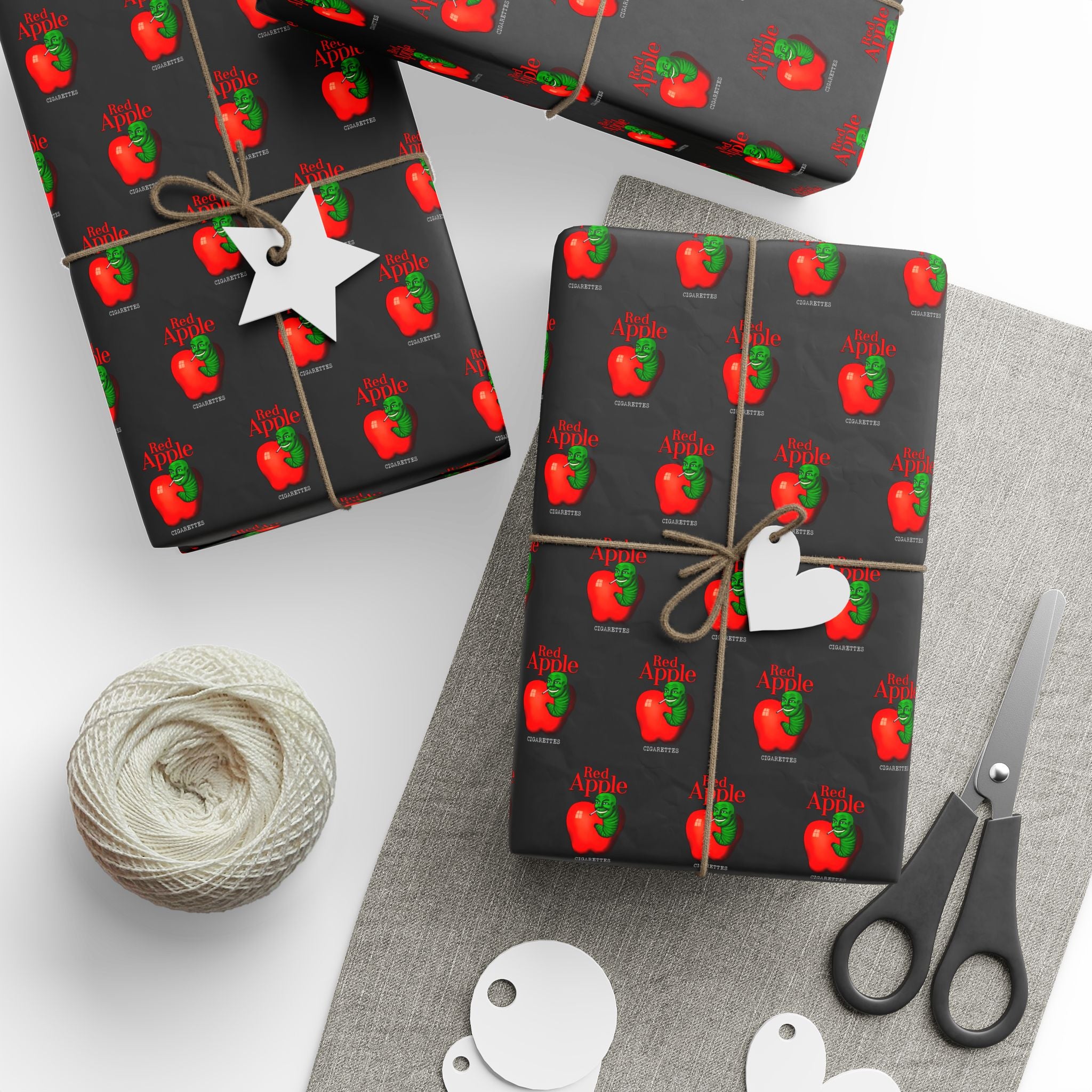 Red Apple Tarantino - Wrapping Paper - The Films Point