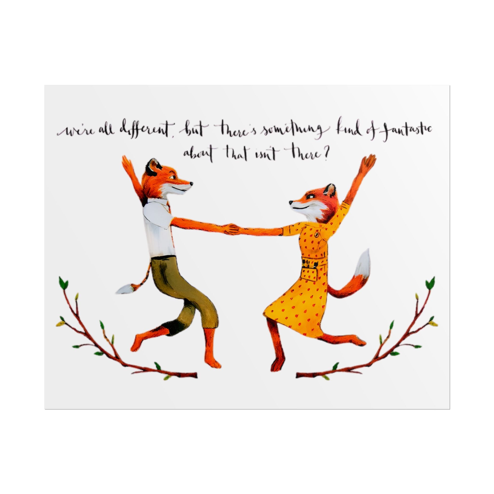 Mr. and Ms. Fox Wes Anderson - Poster - The Films Point