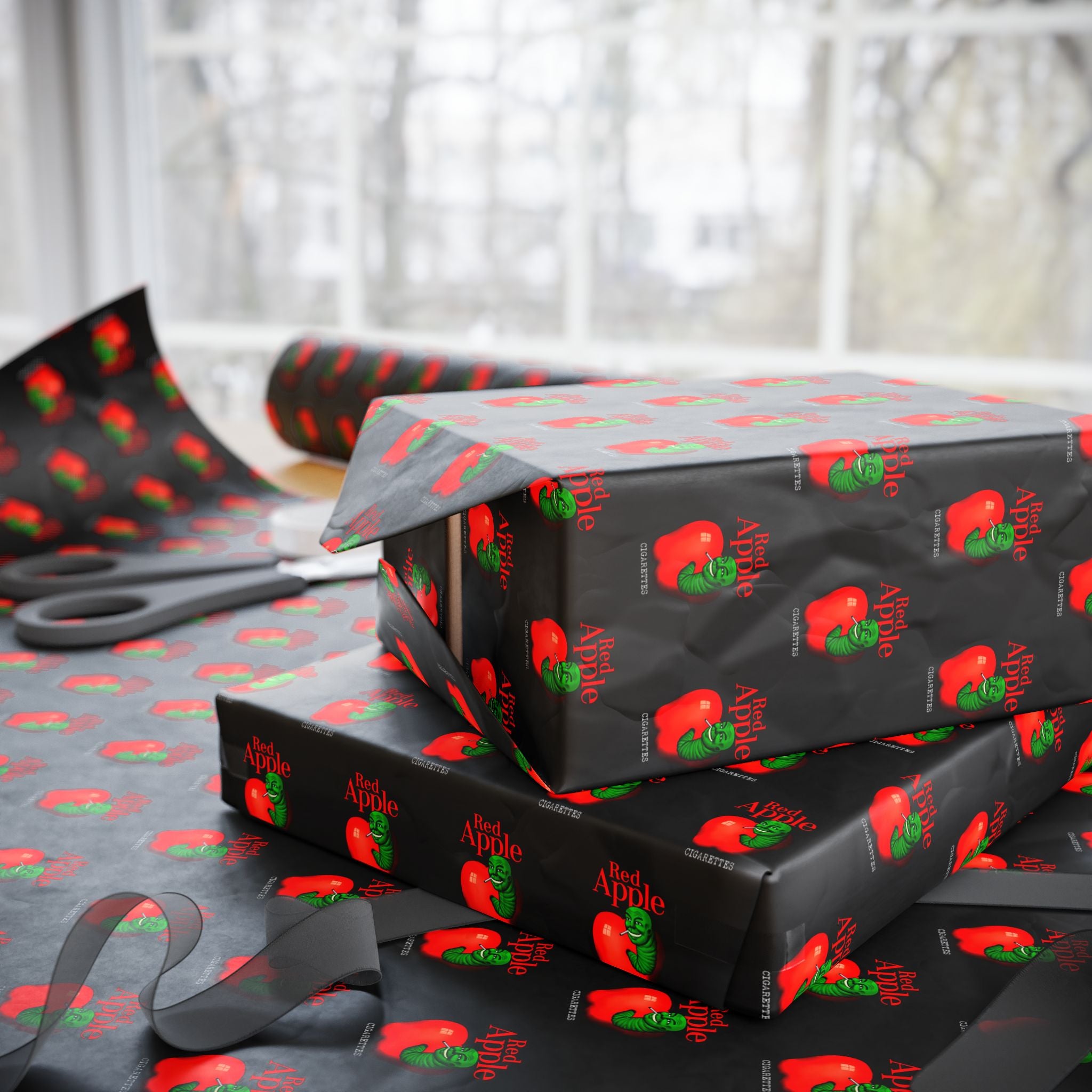 Red Apple Tarantino - Wrapping Paper - The Films Point