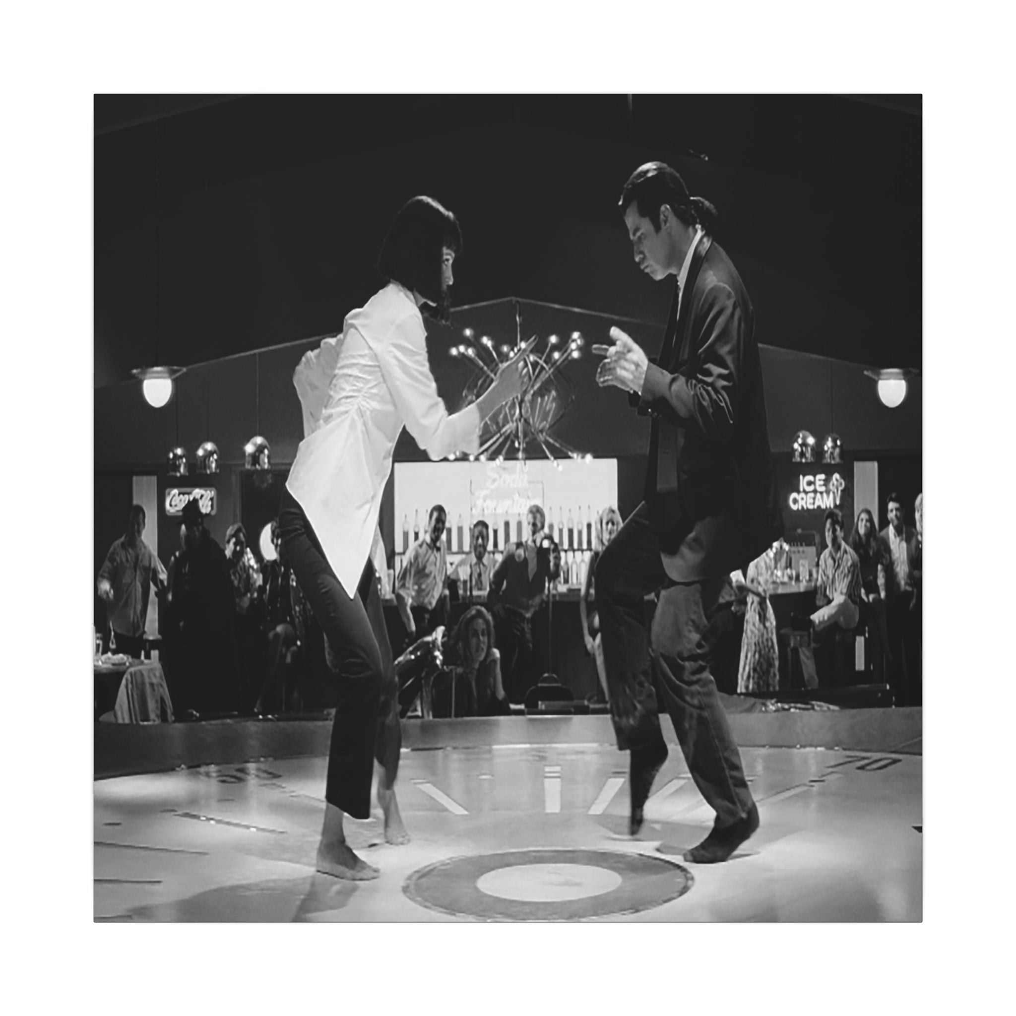 Mia & Vincent's Groove - Canvas Art - The Films Point