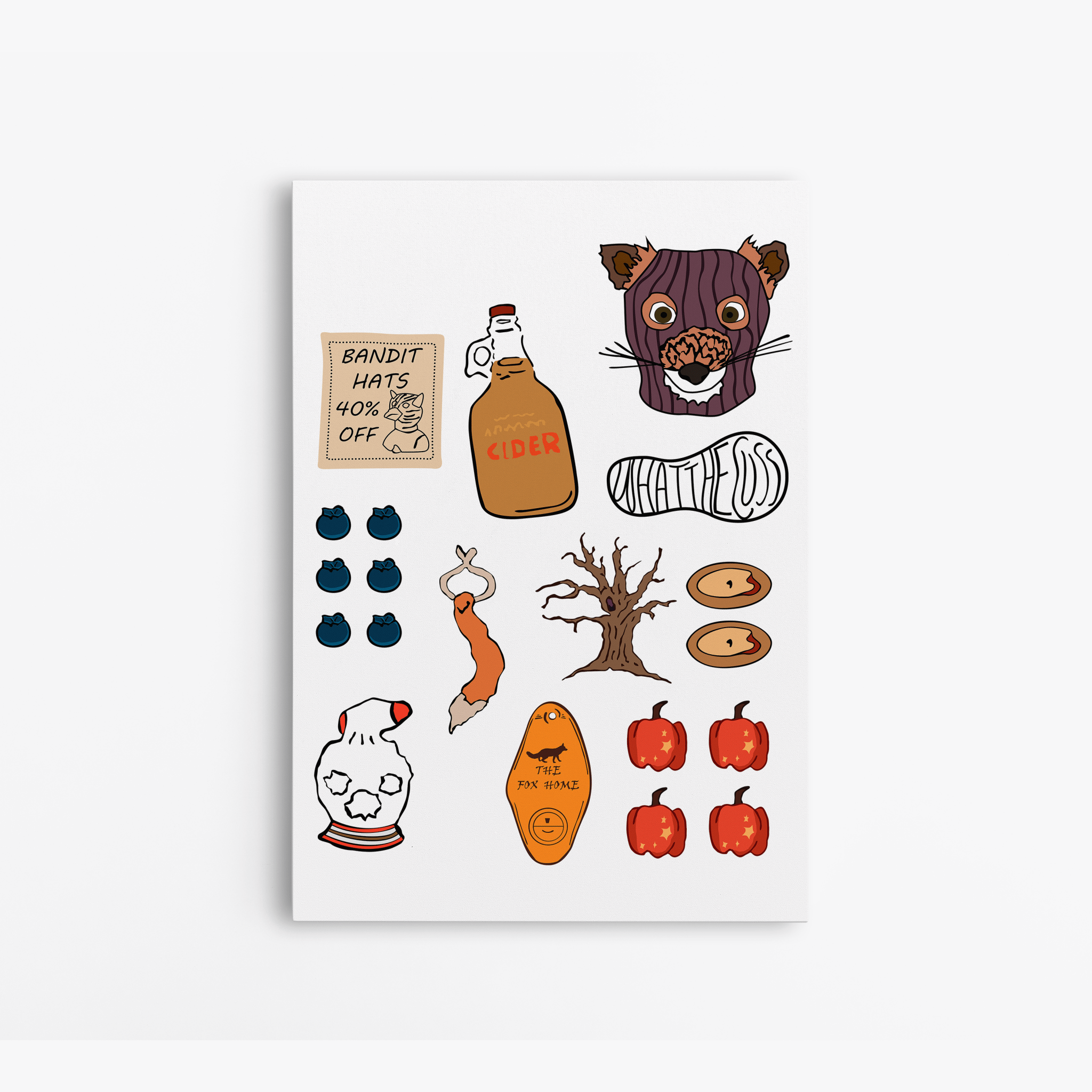 Fantastic Mr. Fox Accesories Wes Anderson - Canvas Art - The Films Point