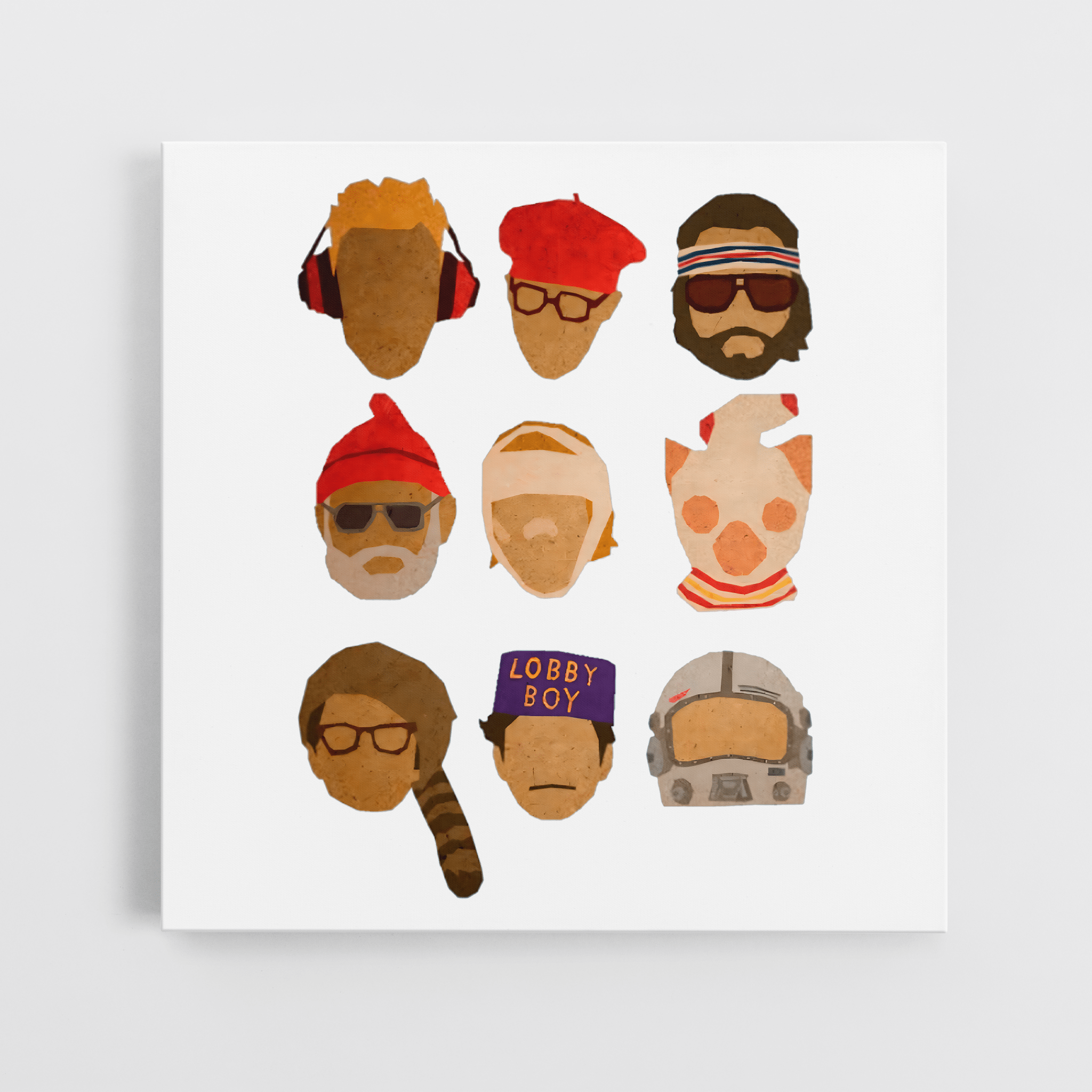 Wes Hats - Canvas Art - The Films Point