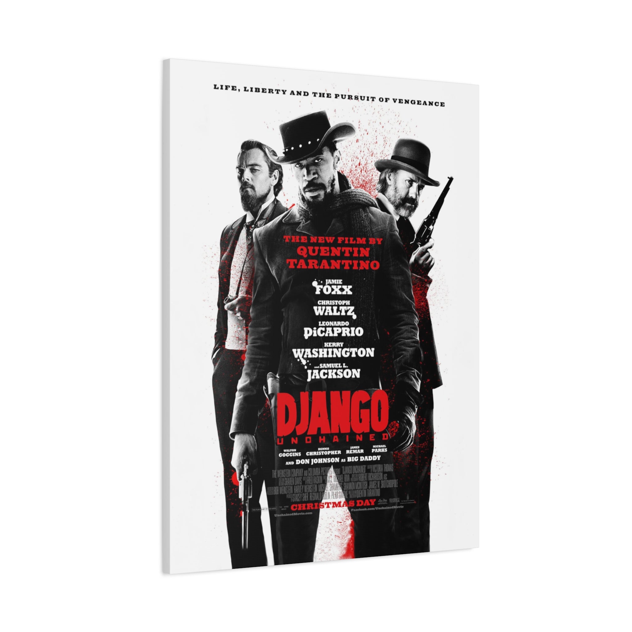 Django Unchained Movie poster - Canvas Art - The Films Point