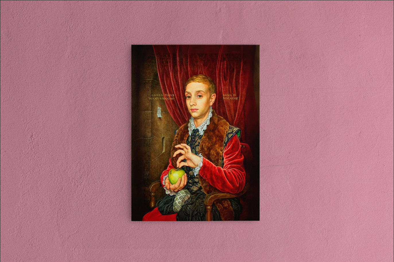 Boy with apple The Grand Budapest Hotel - Canvas art