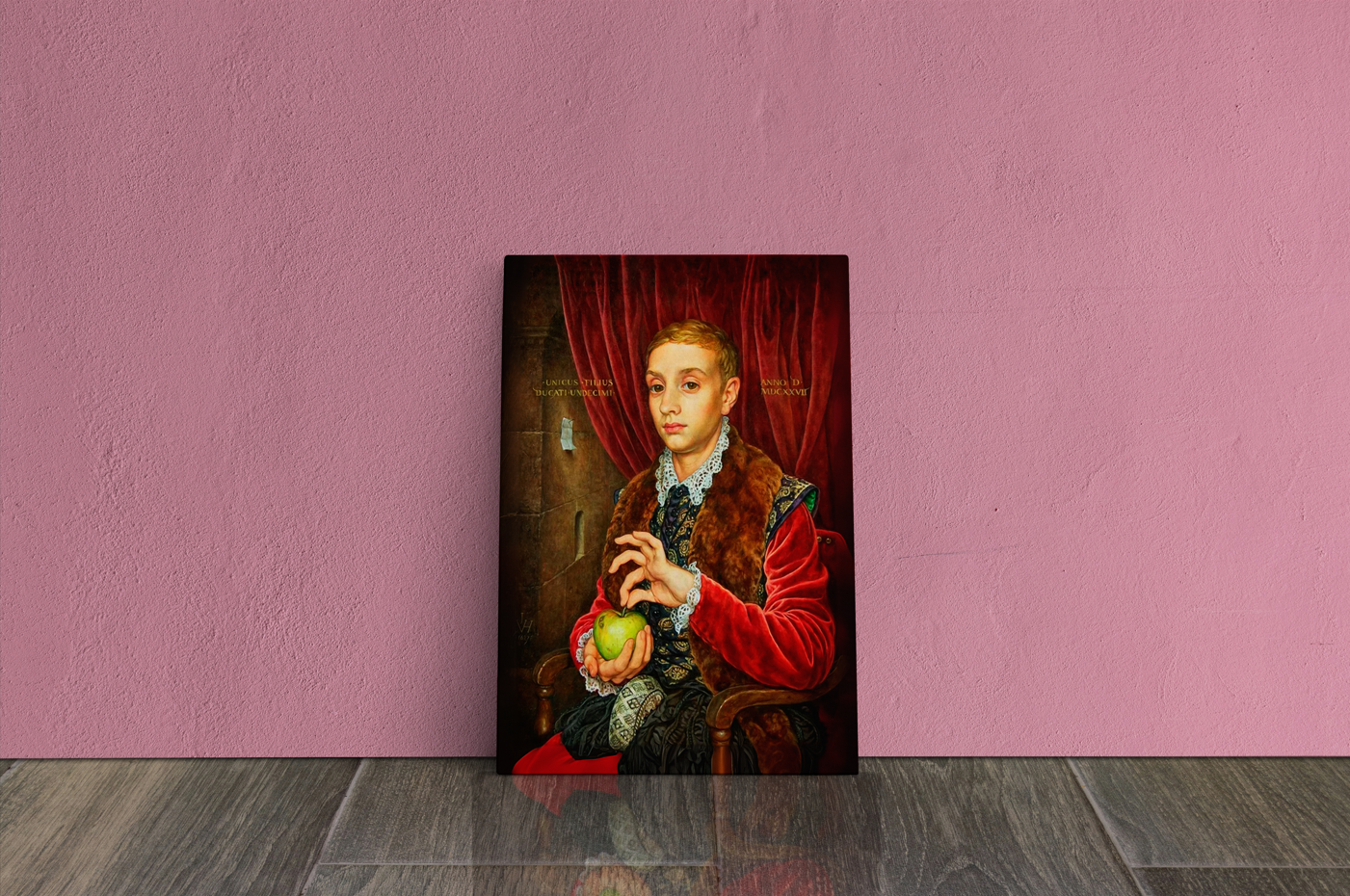 Boy with apple The Grand Budapest Hotel - Canvas art