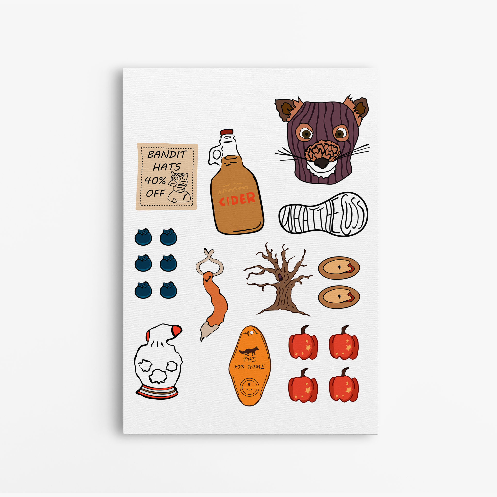 Fantastic Mr. Fox Accesories Wes Anderson - Canvas Art - The Films Point