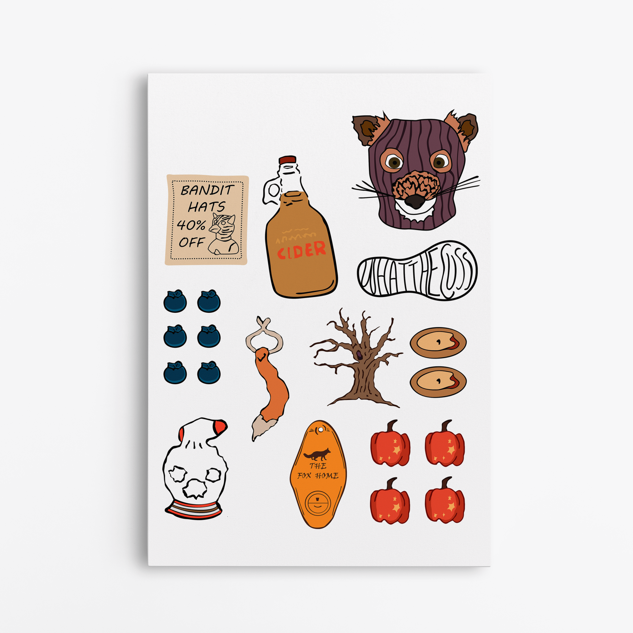 Fantastic Mr. Fox Accesories Wes Anderson - Canvas Art - The Films Point