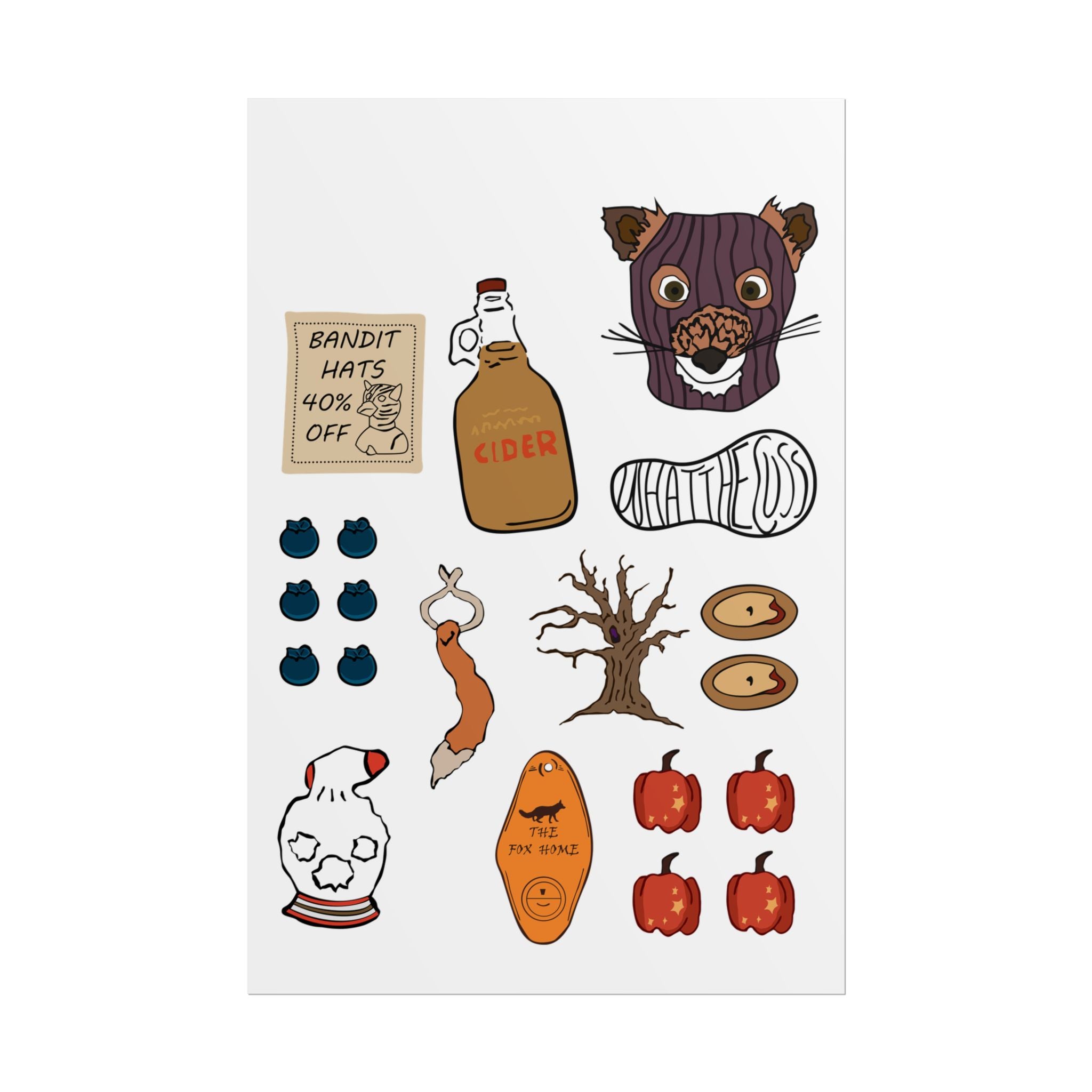 Fantastic Mr. Fox Accesories Wes Anderson - Poster - The Films Point