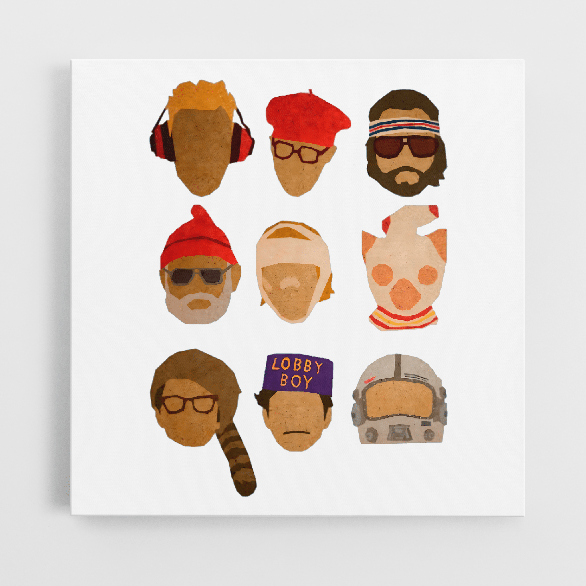 Wes Hats - Canvas Art - The Films Point
