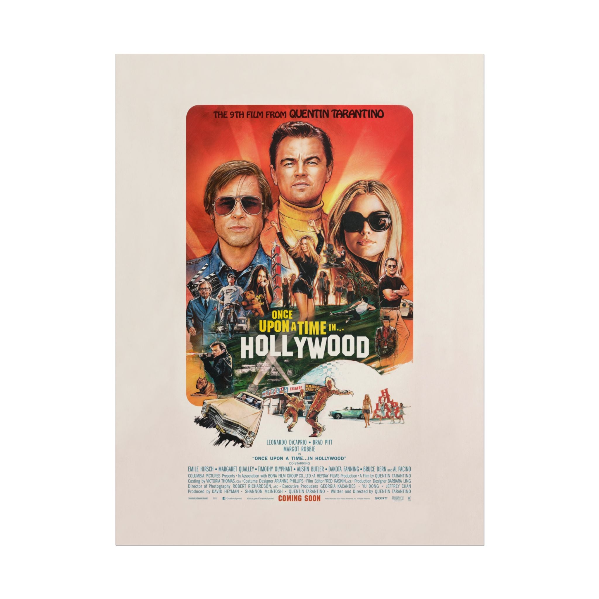 Once Upon a Time in Hollywood Movie - Poster - The Films Point