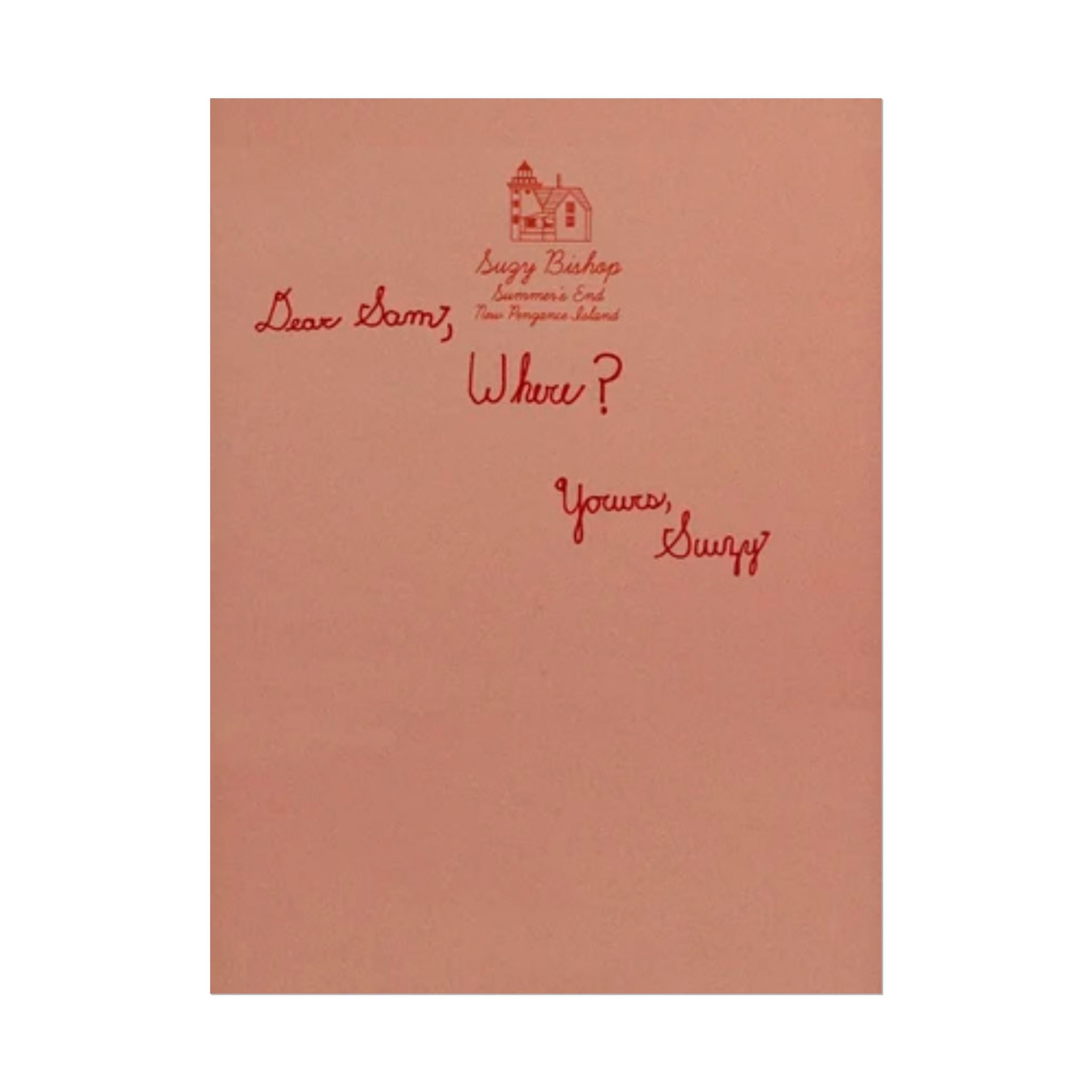 Dear Sam – Moonrise Kingdom Wes Anderson Poster - The Films Point