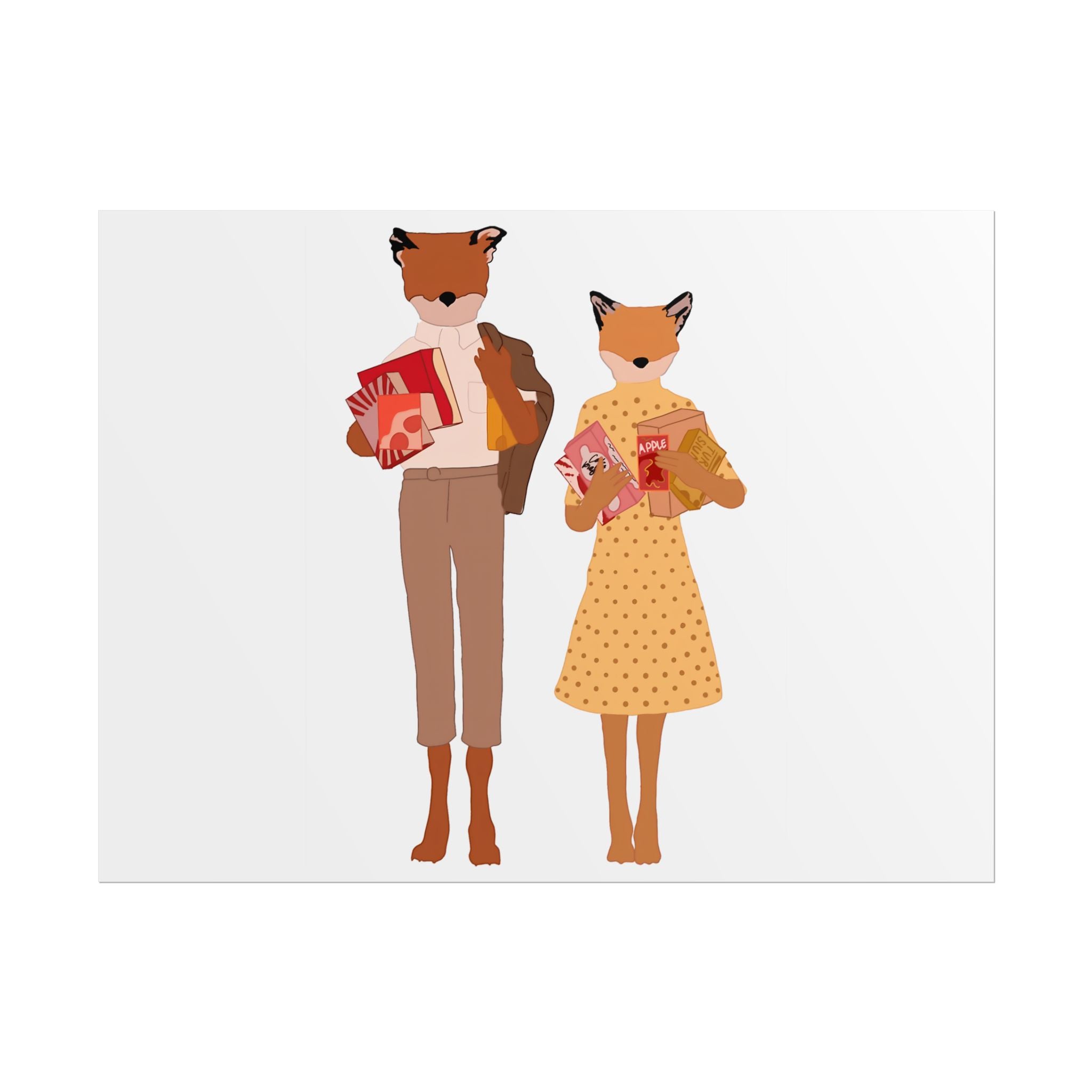 Fantastic Mr. Fox Couple - Poster - The Films Point