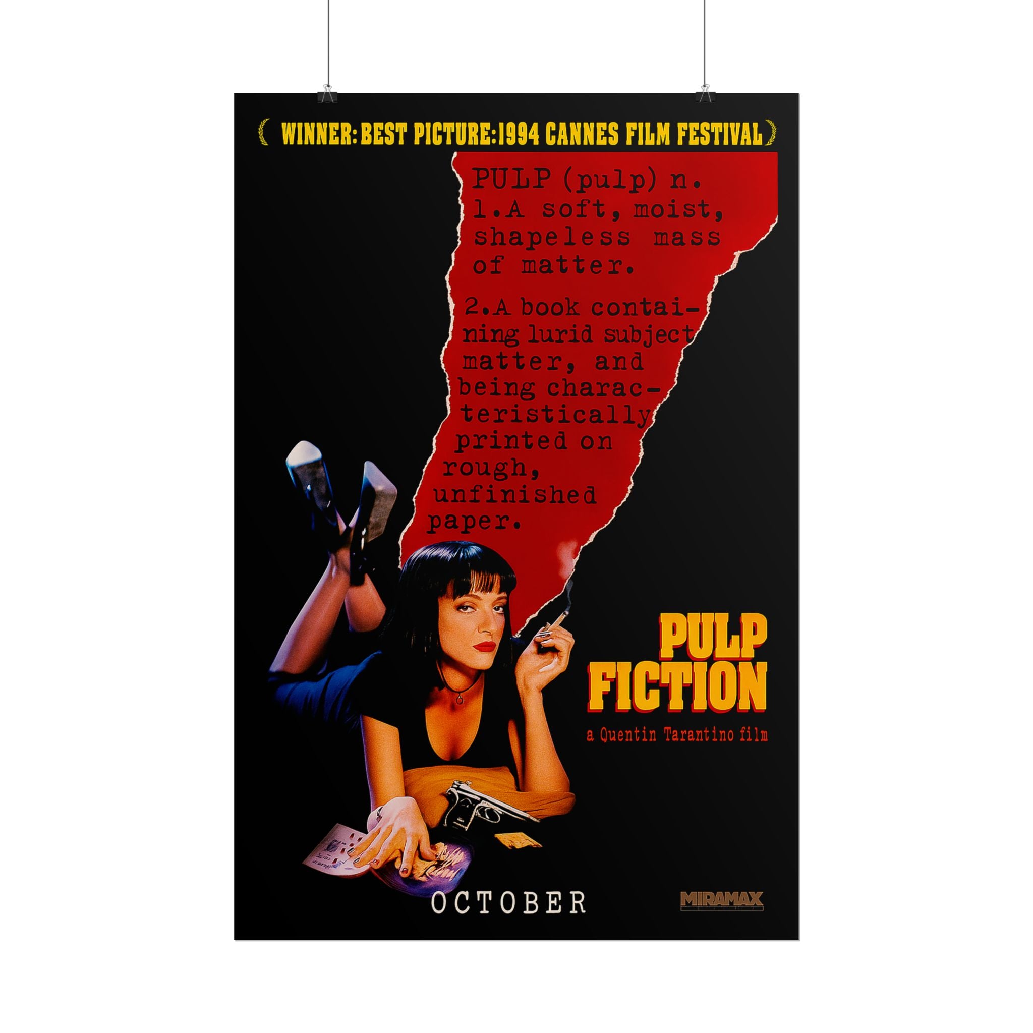Pulp Fiction Tarantino Movie - Poster - The Films Point