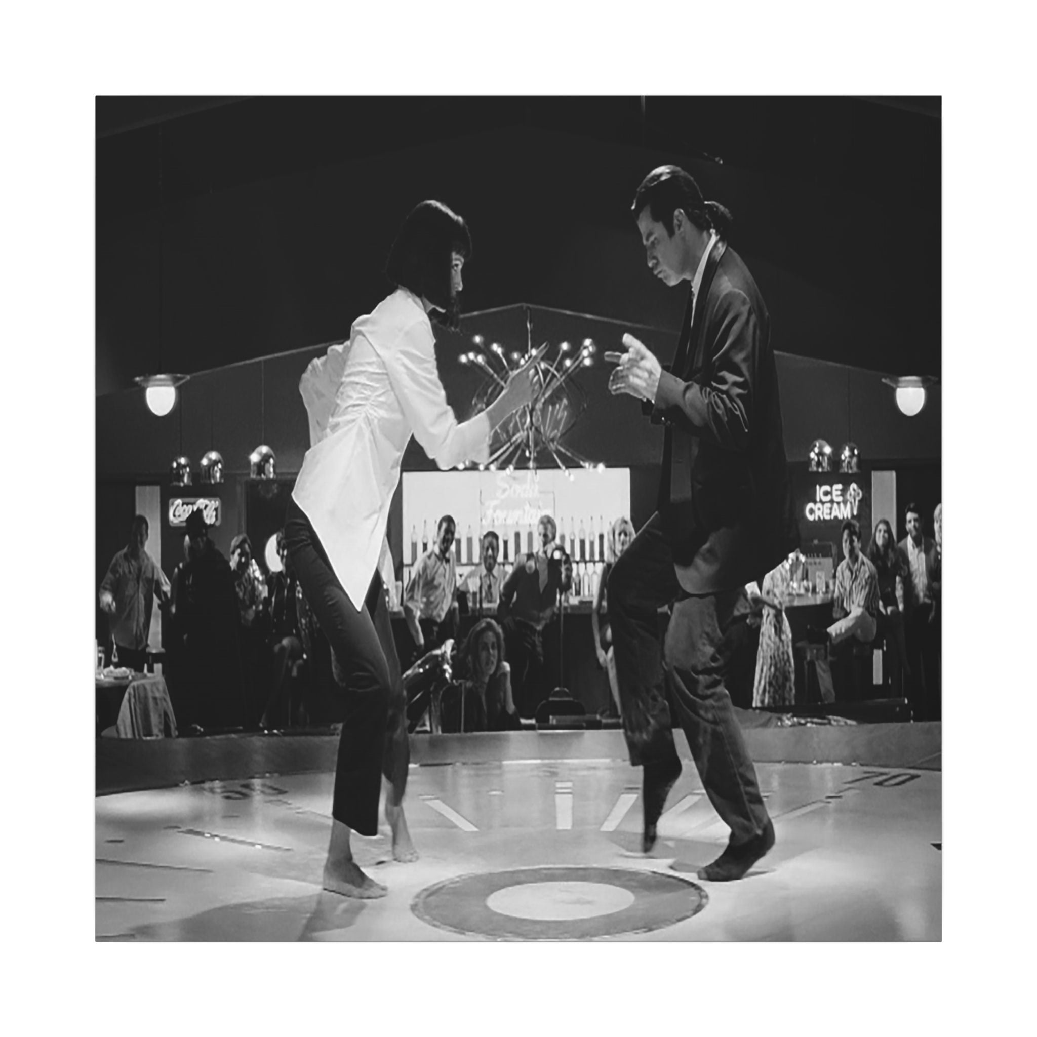 Mia & Vincent's Groove - Canvas Art - The Films Point