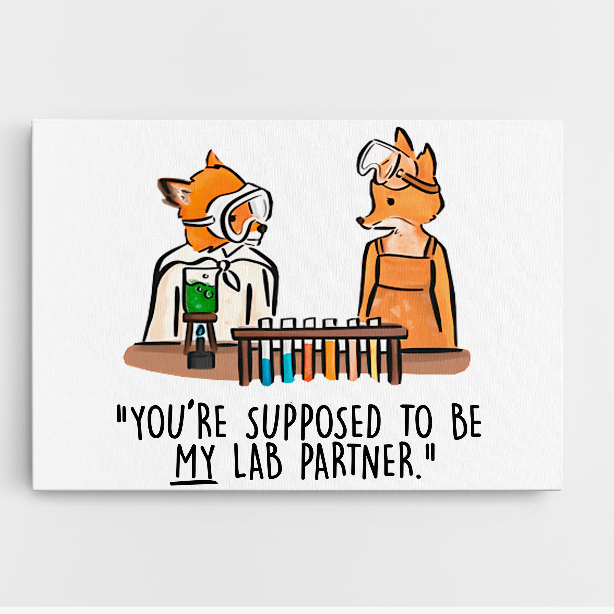 Fantastic Mr. Fox – Lab Partner Scene - Canvas Art - The Films Point