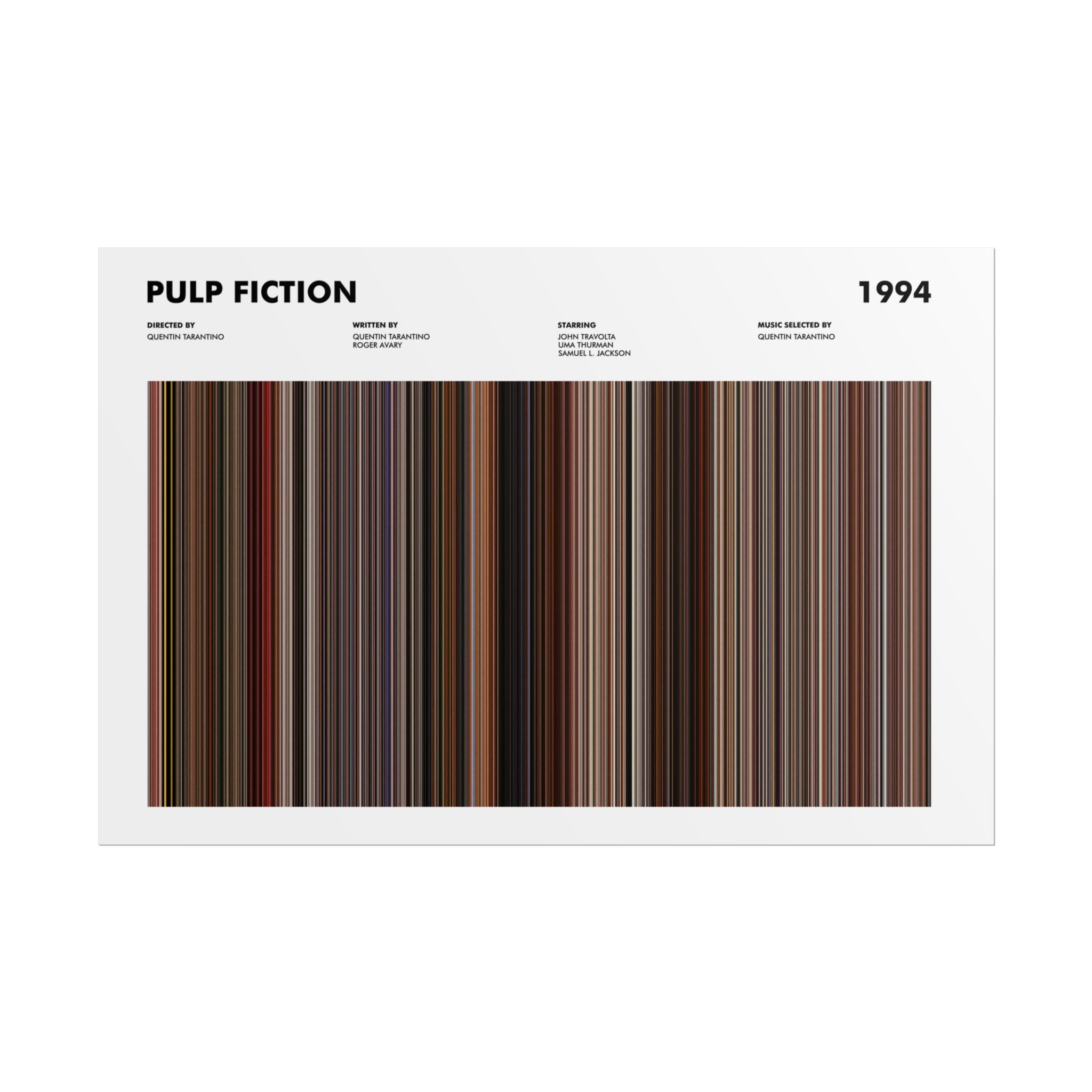 Pulp Fiction Movie Barcode - Poster - The Films Point
