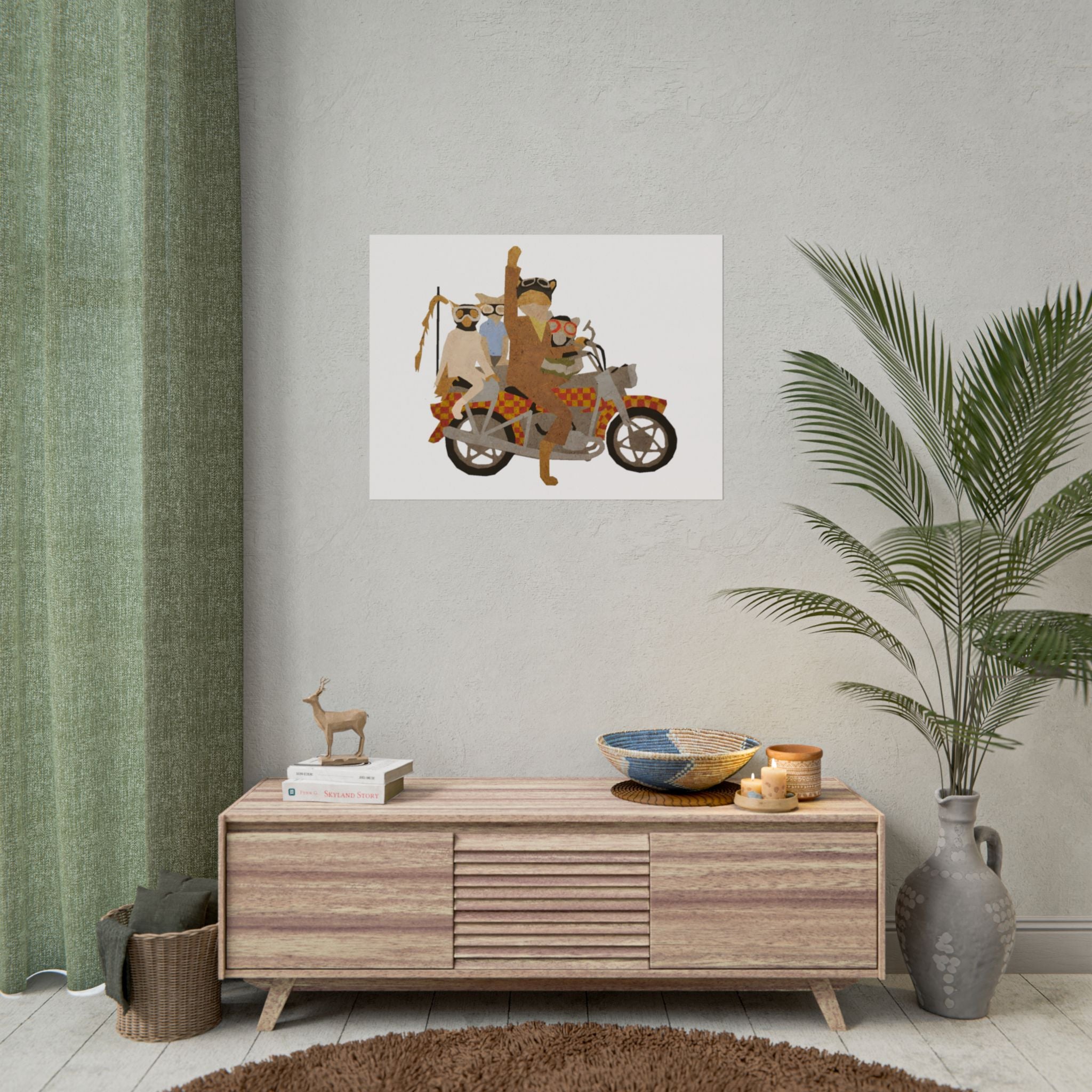Fantastic Mr. Fox Motorcycle - Poster - The Films Point