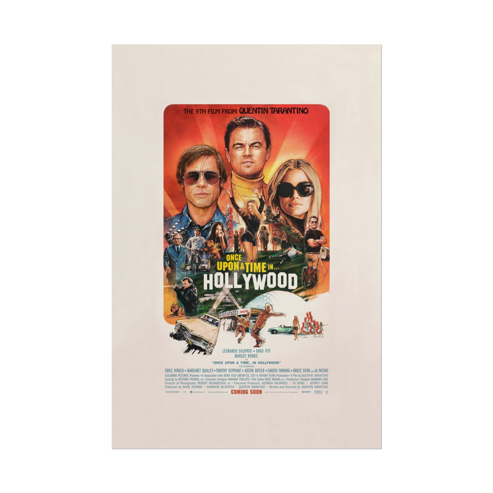 Once Upon a Time in Hollywood Movie - Poster - The Films Point