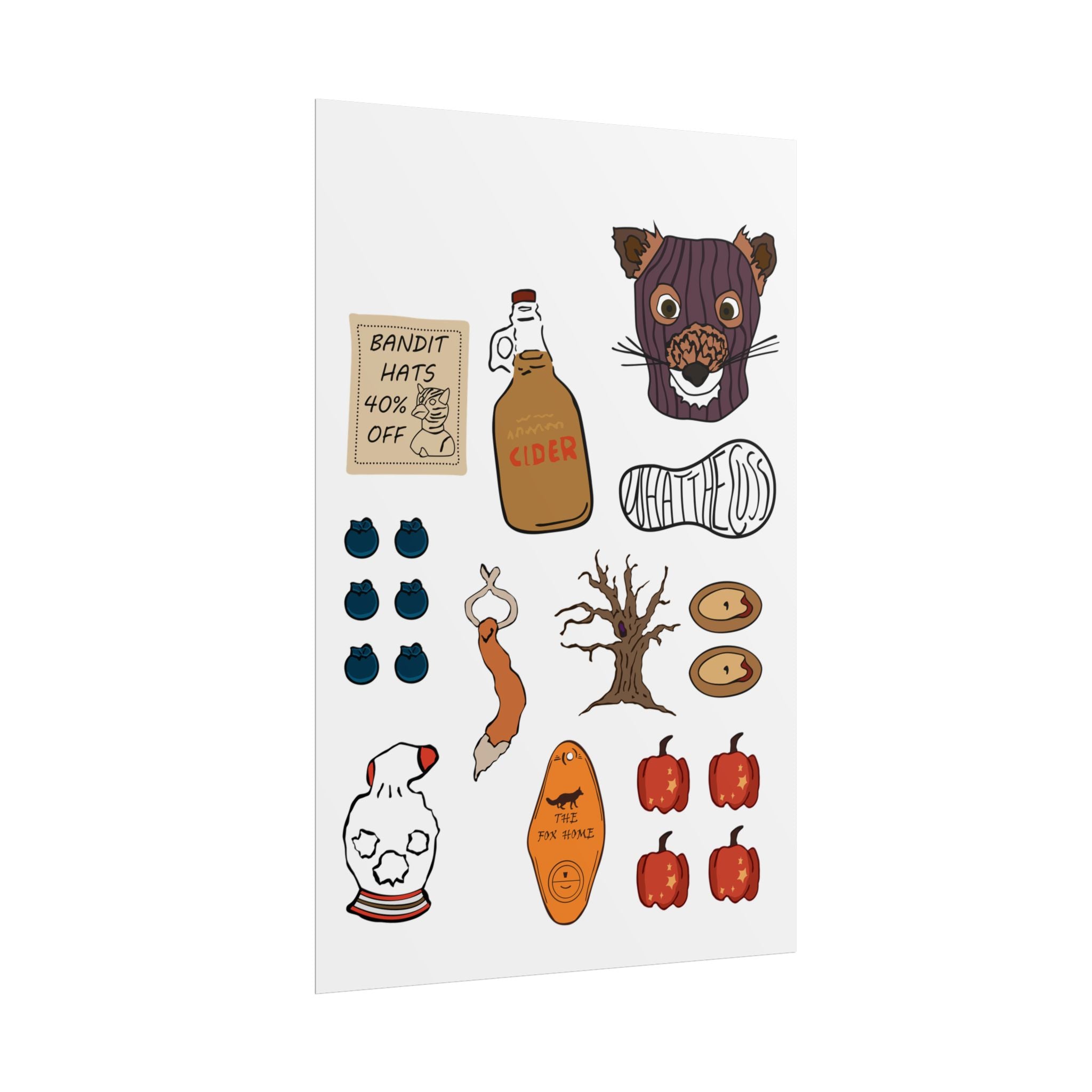 Fantastic Mr. Fox Accesories Wes Anderson - Poster - The Films Point