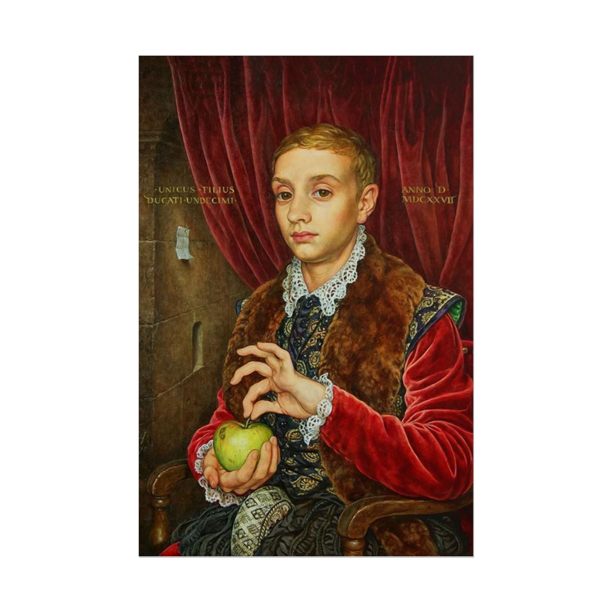 Boy with apple The Grand Budapest Hotel - Poster - The Films Point