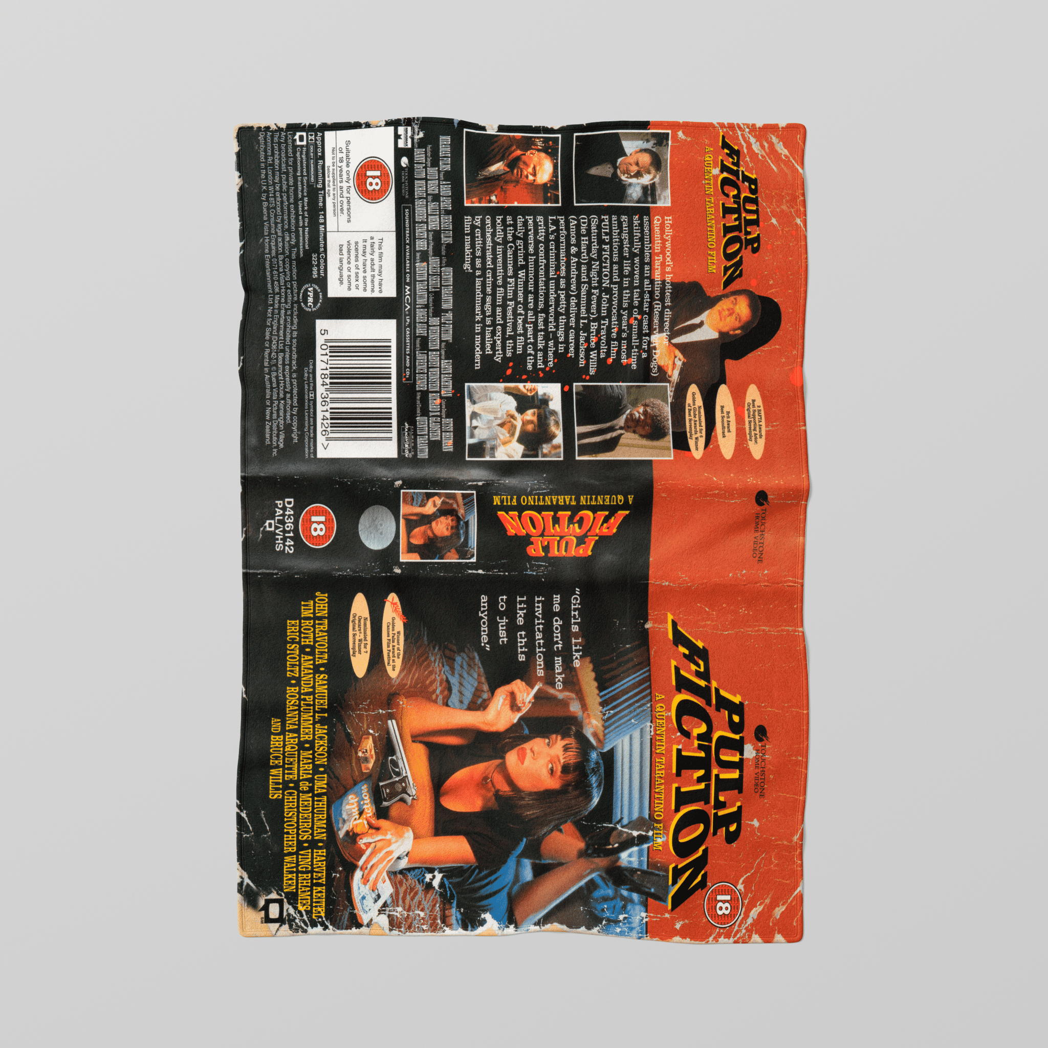 Pulp Fiction VHS Tarantino - Blanket - The Films Point