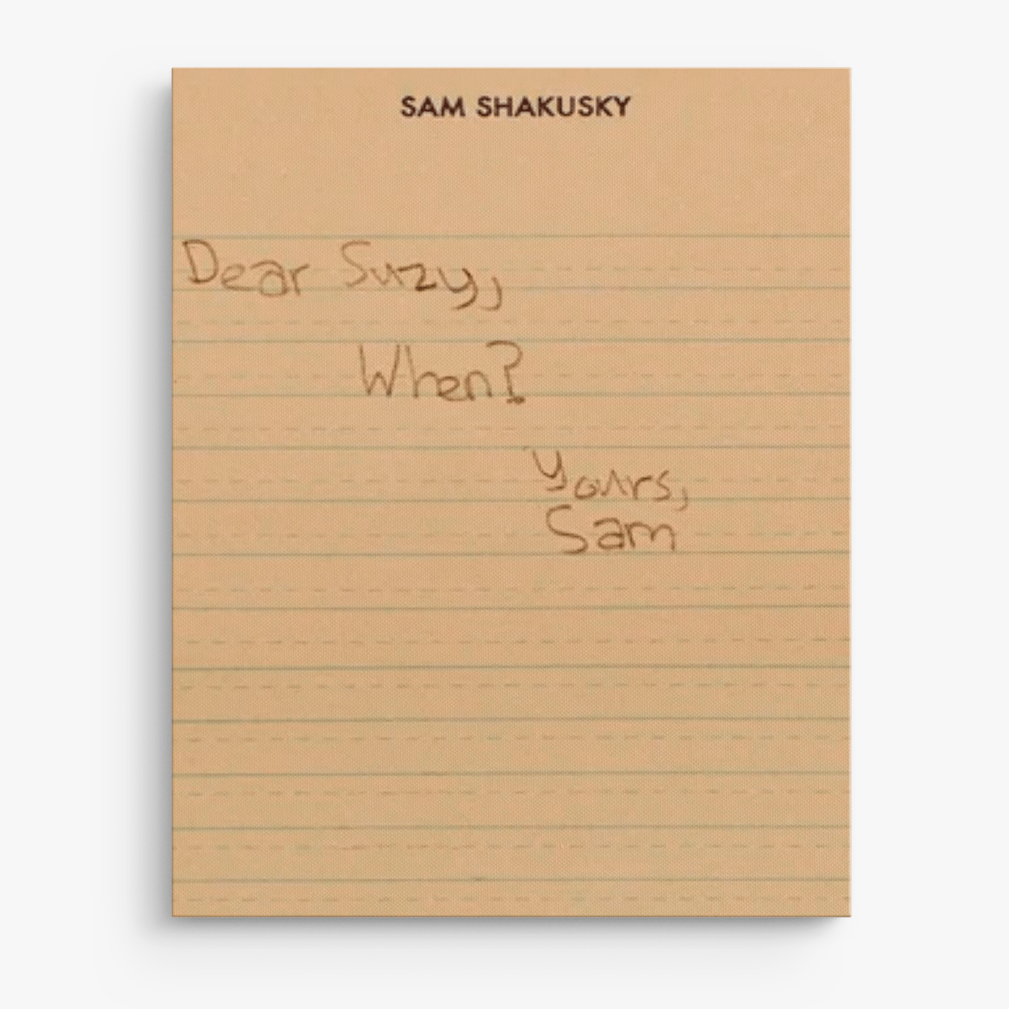 Dear Suzy – Moonrise Kingdom Wes Anderson - Canvas Art - The Films Point