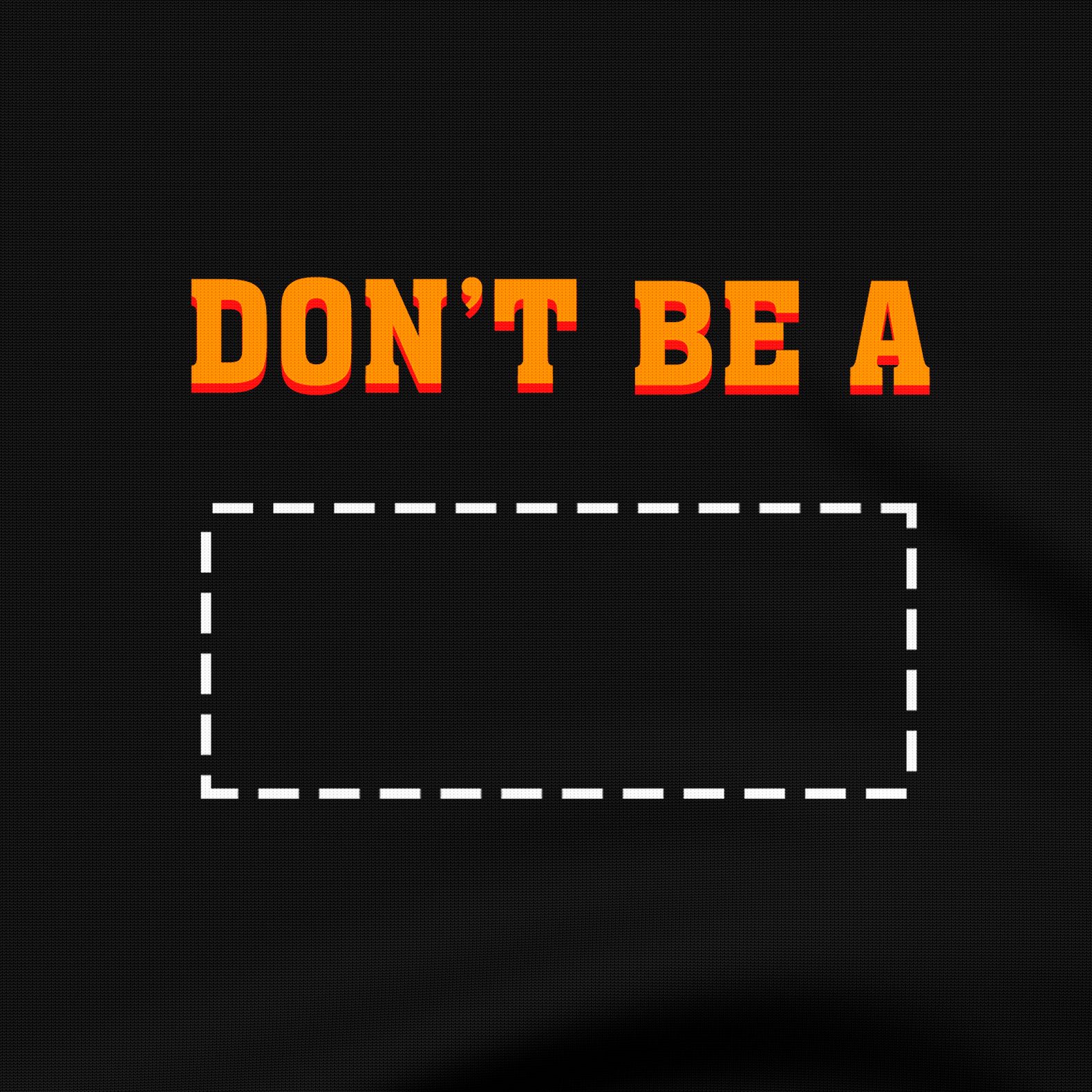 Dont be a - Pulp fiction T-shirt - The Films Point