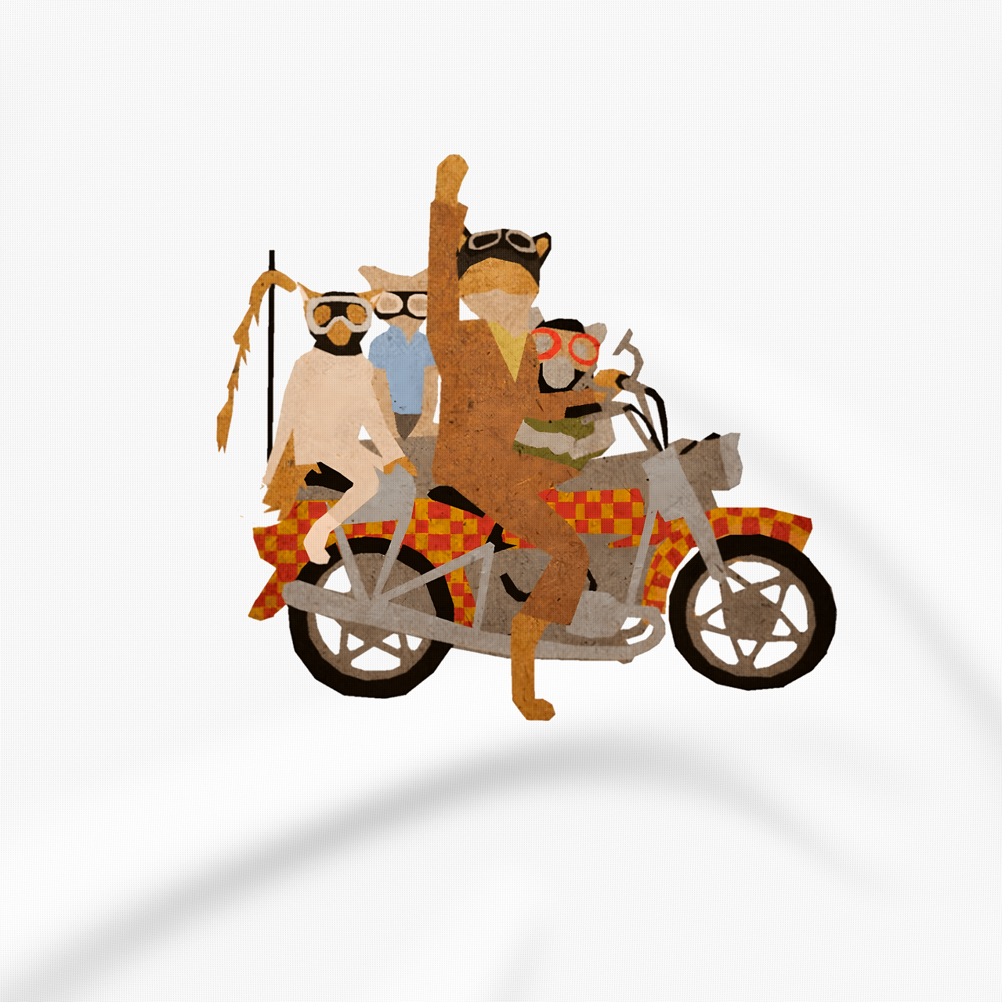 Fantastic Mr. Fox Motorcycle - T-Shirt - The Films Point