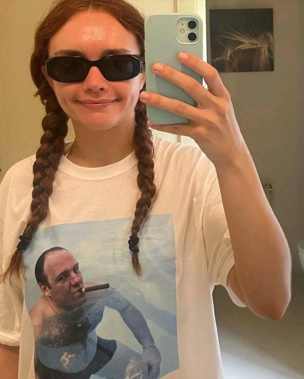 Tony Soprano Pool Cigar T-Shirt - The Films Point