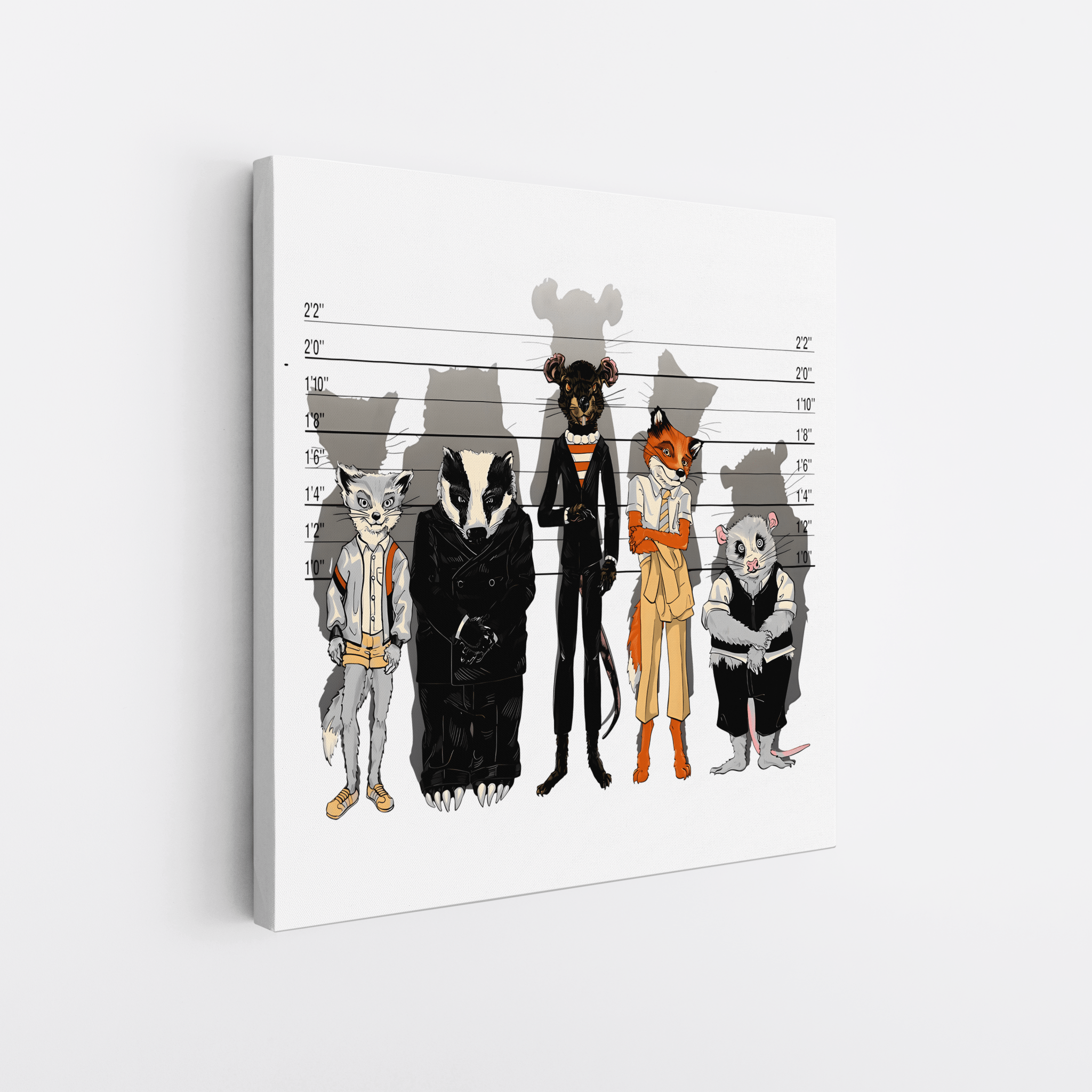 Unusual Suspects Fantastic Mr Fox - Canvas Art - The Films Point