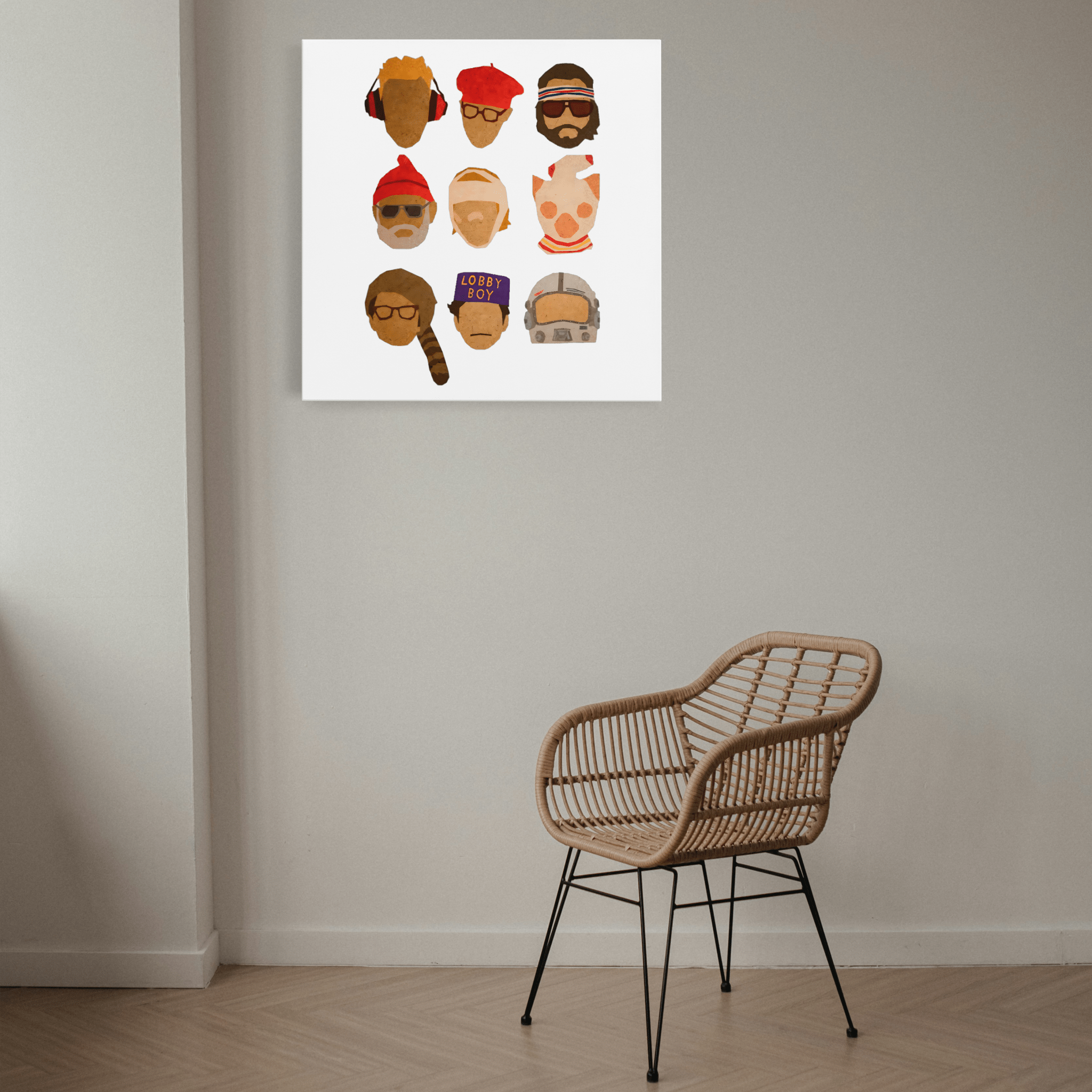 Wes Hats - Canvas Art - The Films Point