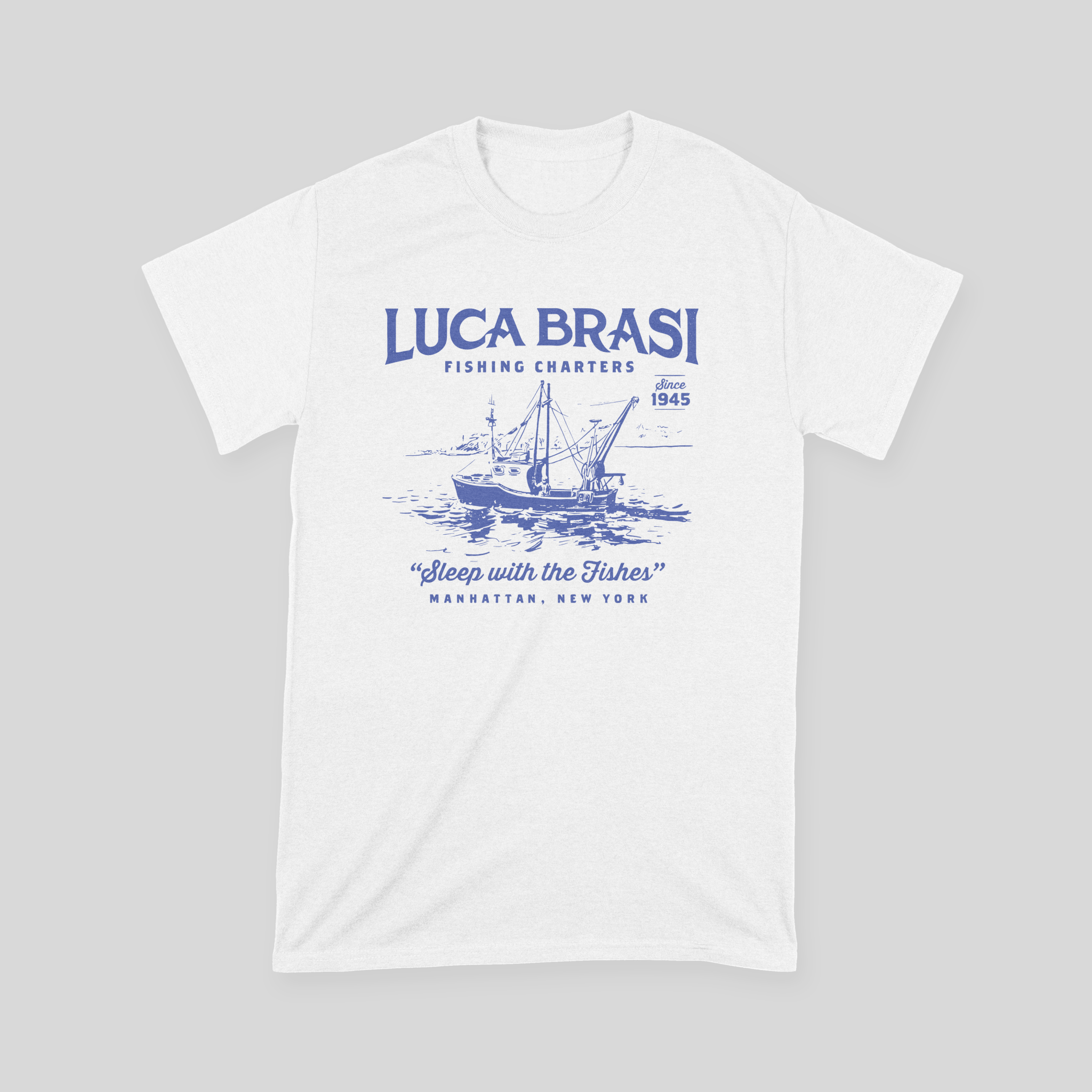 Luca Brasi Fishing Charters The Godfather - T-shirt - The Films Point