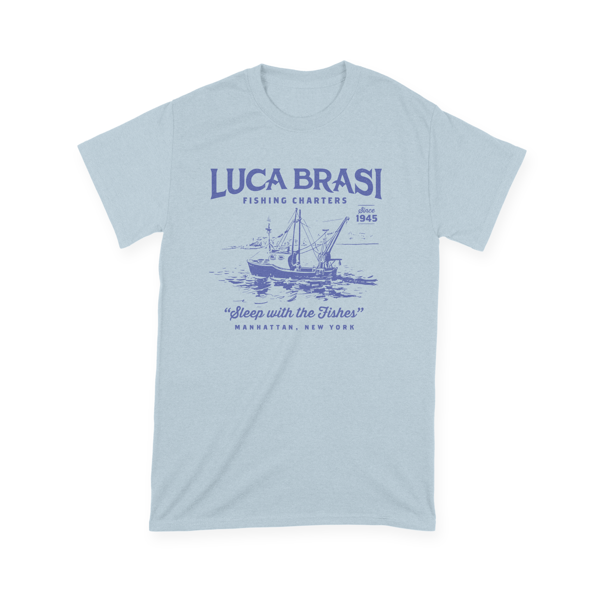 Luca Brasi Fishing Charters The Godfather - T-shirt - The Films Point