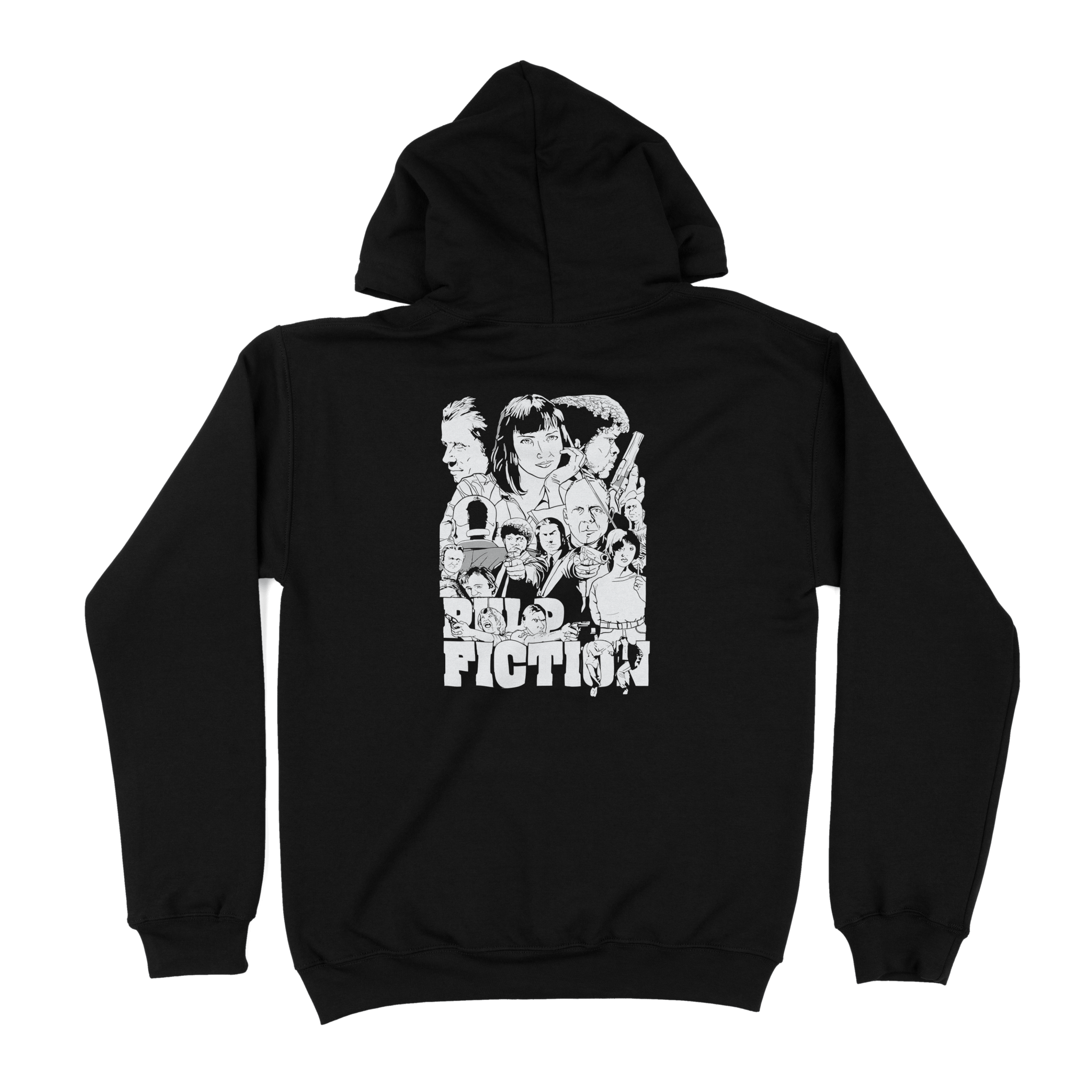 Pulp Fiction Cartoon Characters - Hoodie - The Films Point