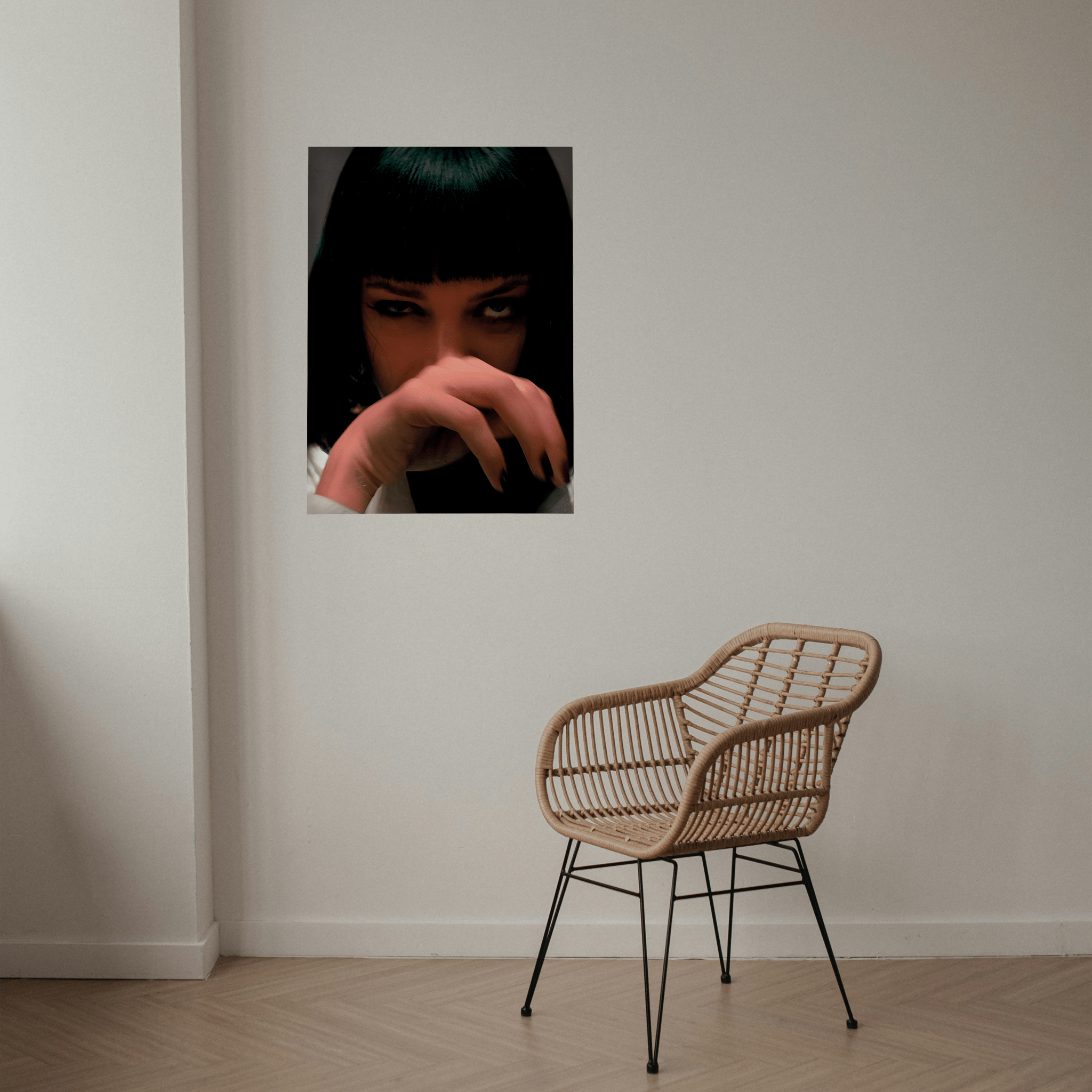 Mia Wallace Pulp Fiction Tarantino - Canvas Art - The Films Point