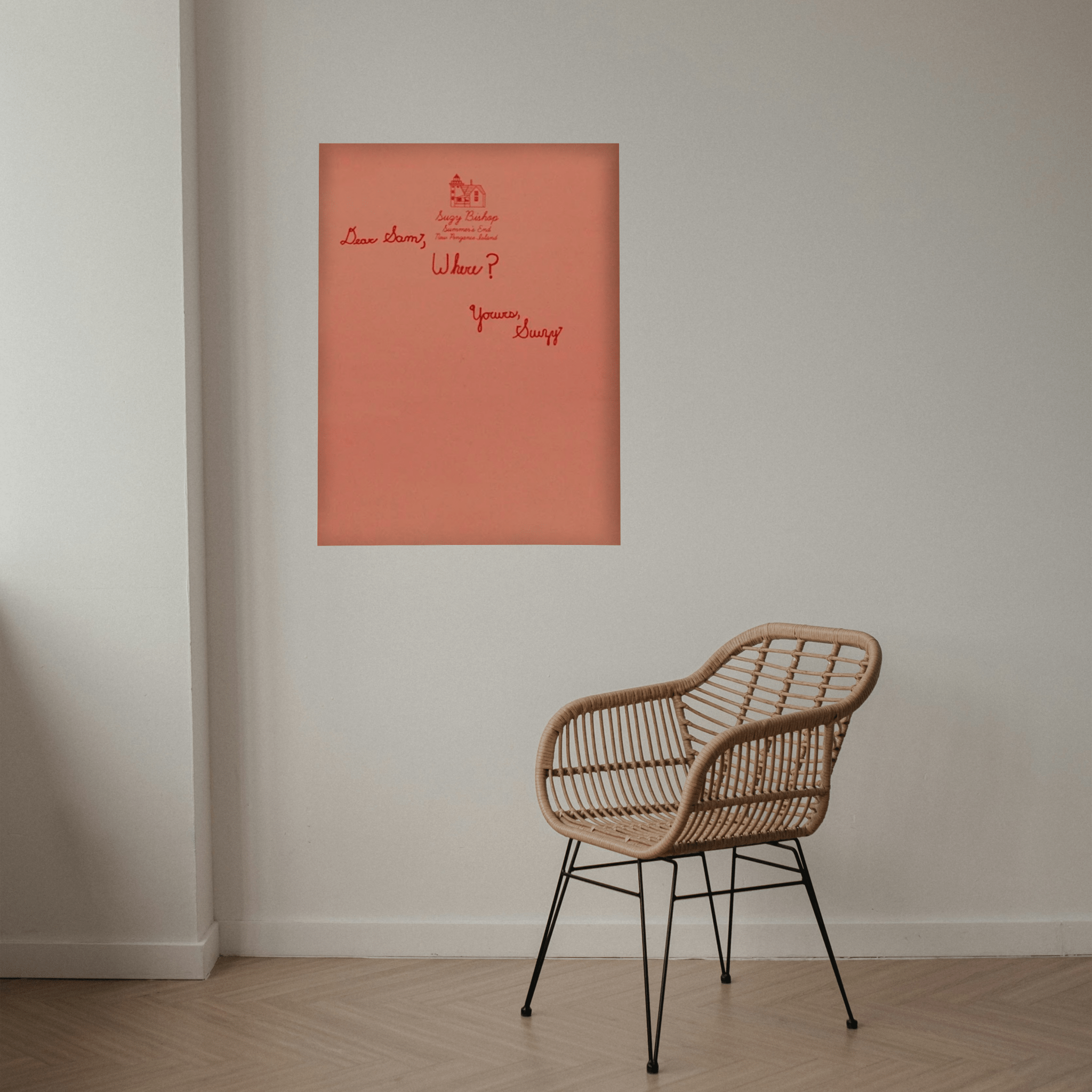 Dear Sam – Moonrise Kingdom Wes Anderson Canvas Art - The Films Point