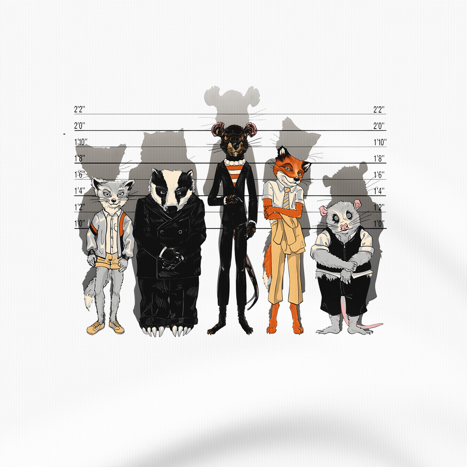 Unusual Suspects Fantastic Mr Fox - Hoodie - The Films Point