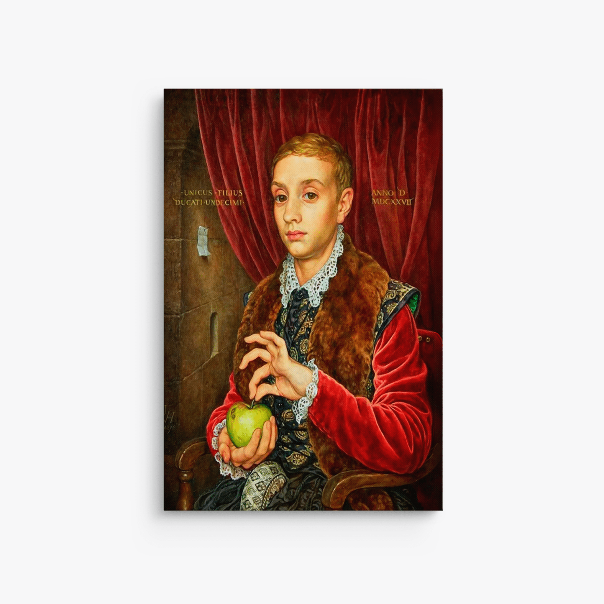 Boy with apple The Grand Budapest Hotel - Canvas Art - The Films Point