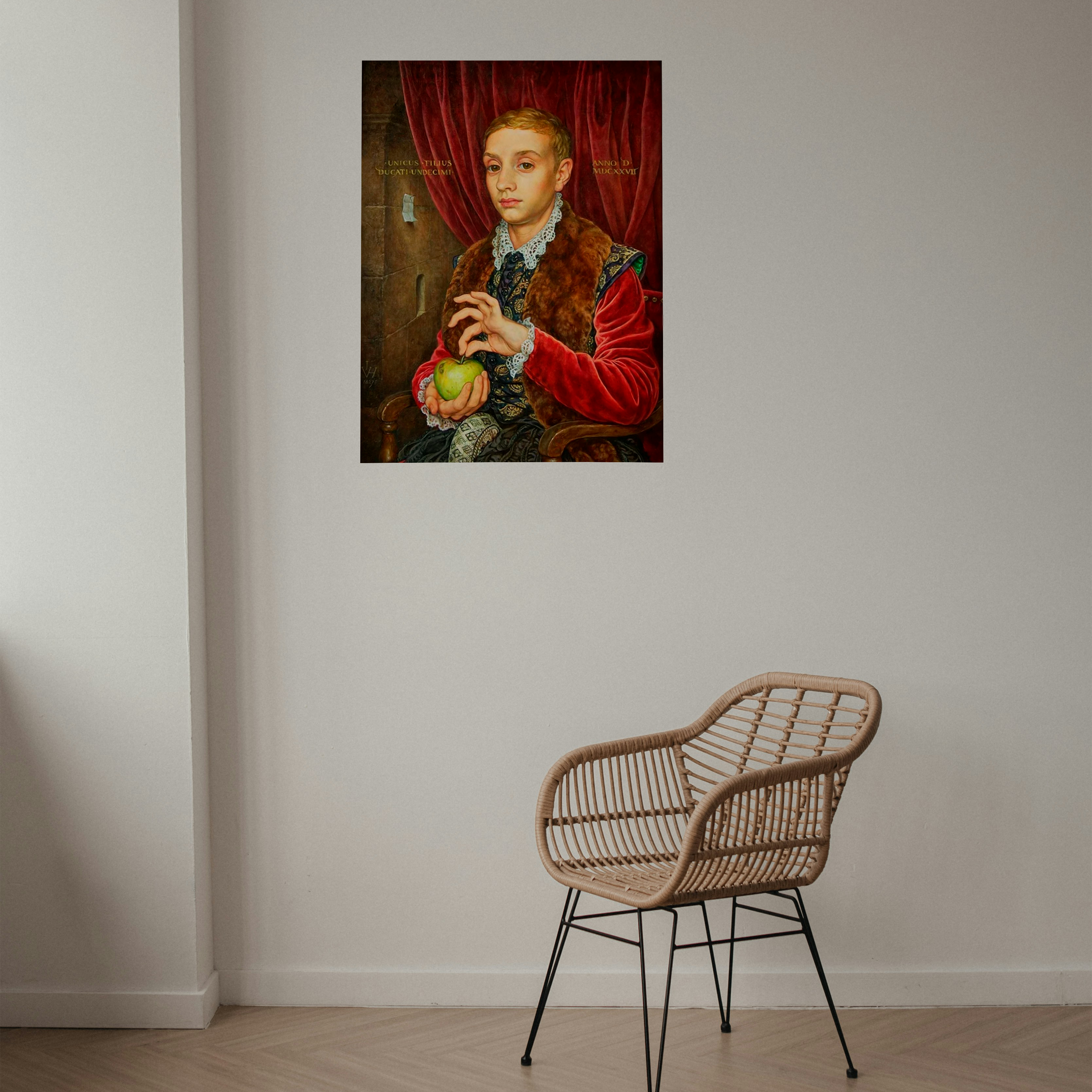 Boy with apple The Grand Budapest Hotel - Canvas art