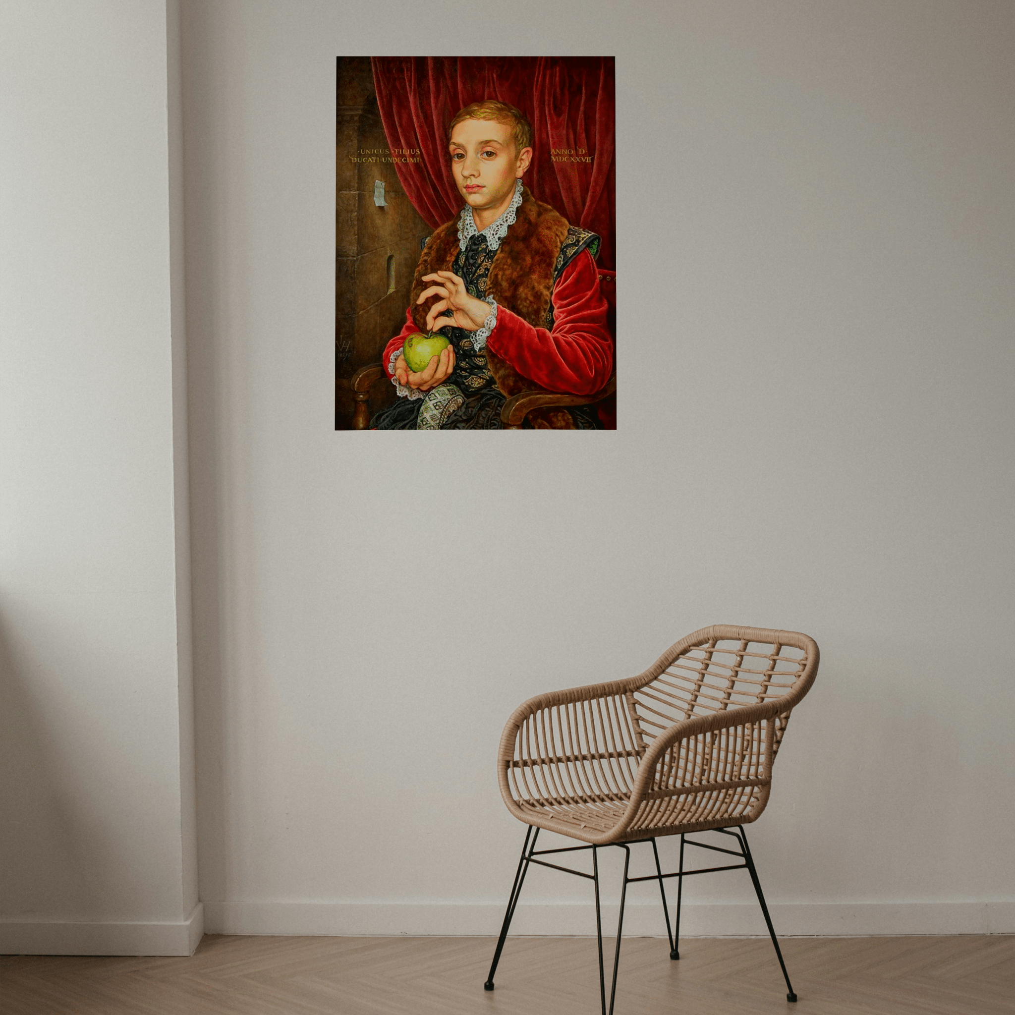 Boy with apple The Grand Budapest Hotel - Canvas Art - The Films Point