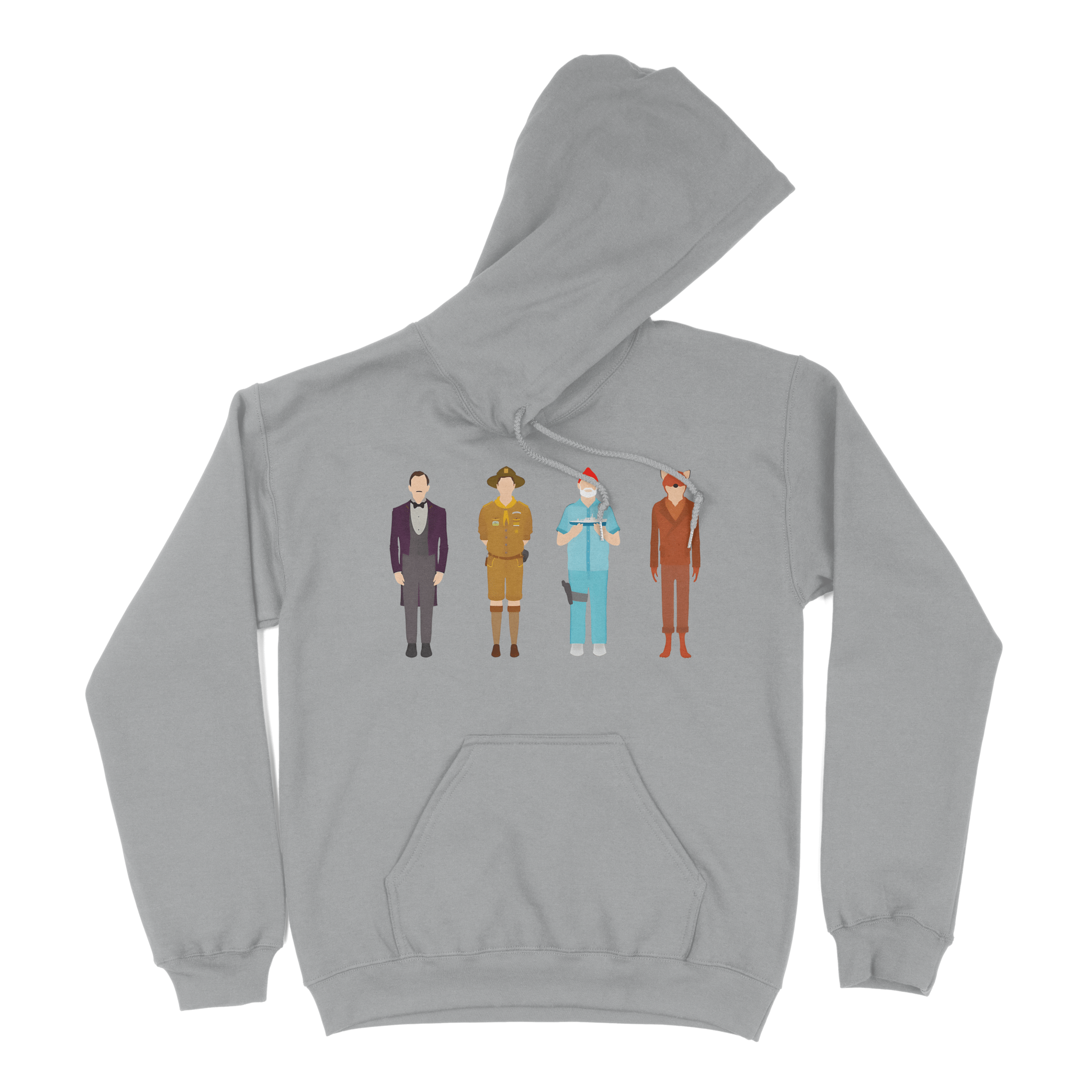 Wes Anderson Characters - Hoodie - The Films Point