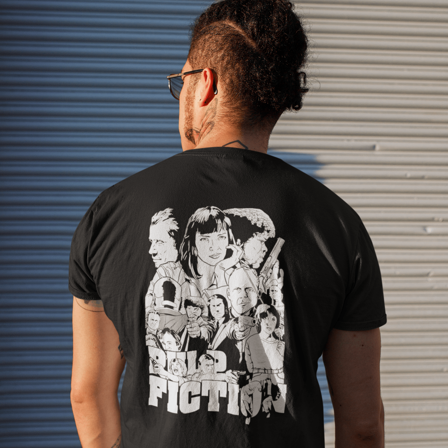 Pulp Fiction Cartoon Characters - T-Shirt - The Films Point