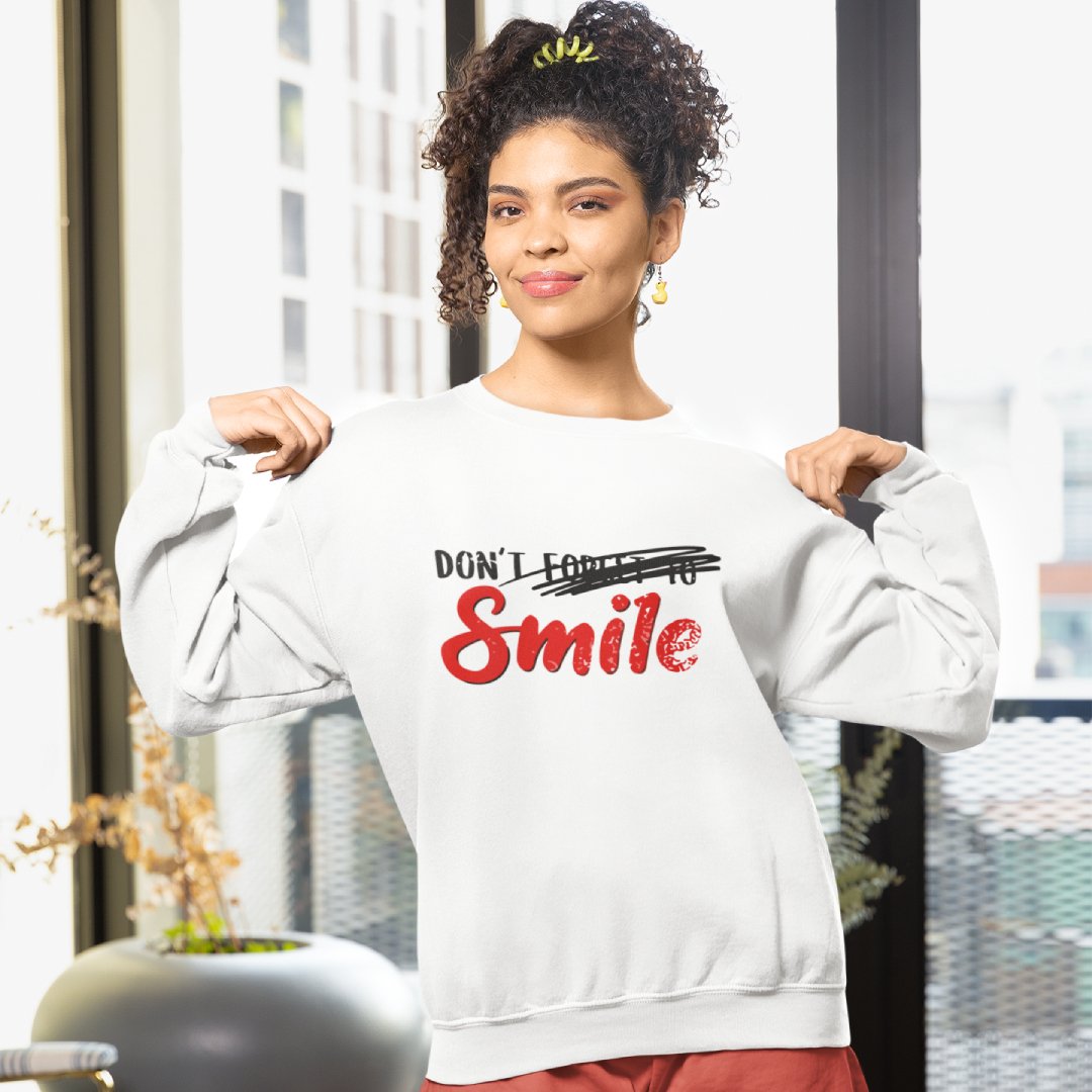 Don't Forget To Smile - Sweatshirt - The Films Point