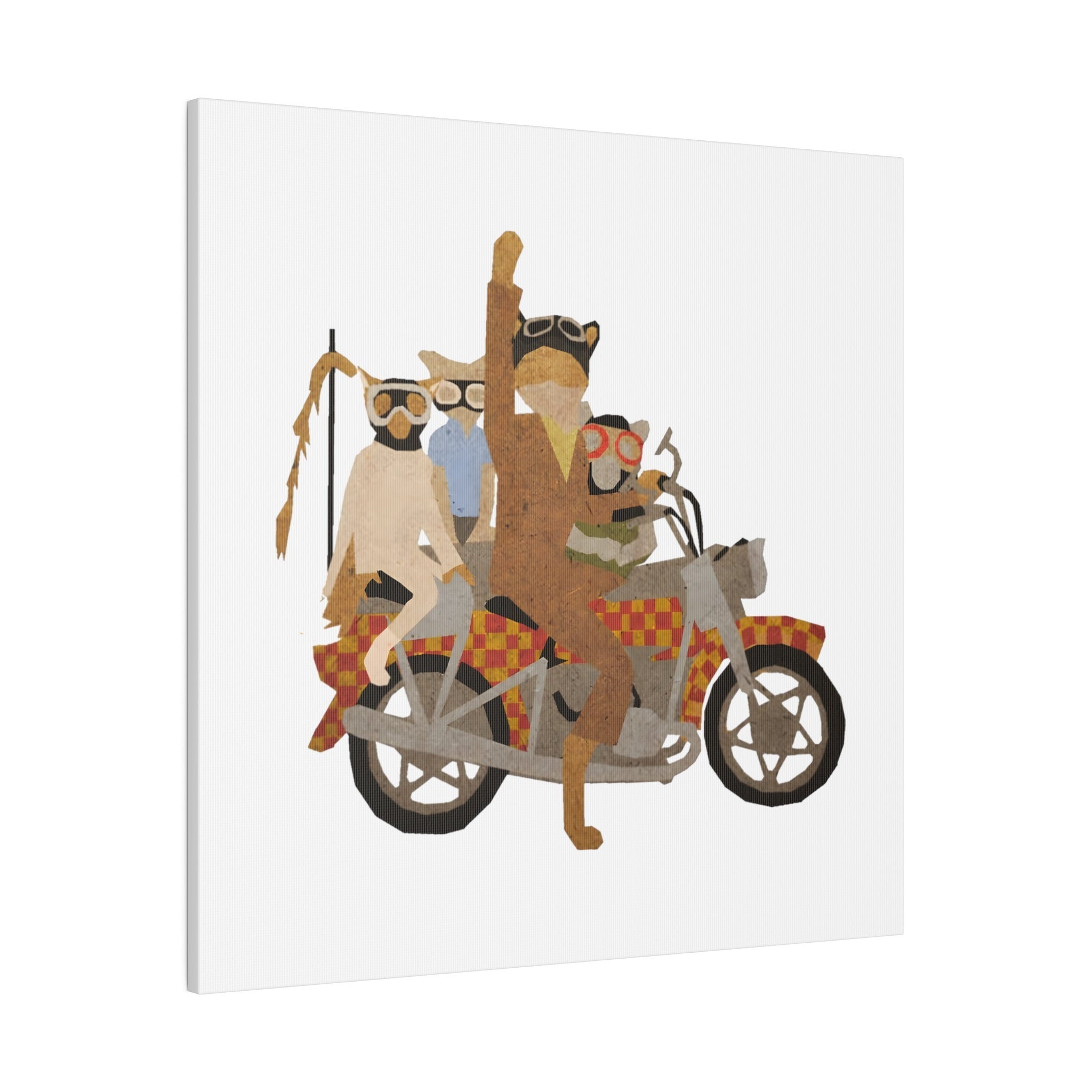 Fantastic Mr Fox Motorcycle Wes Anderson - Canvas Art