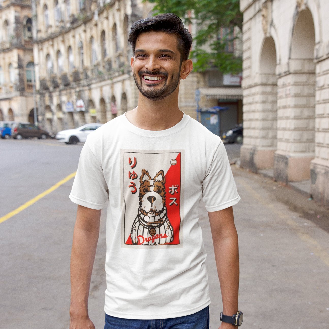 Isle of Dogs Boss Baseball Card Wes Anderson - T-Shirt - The Films Point