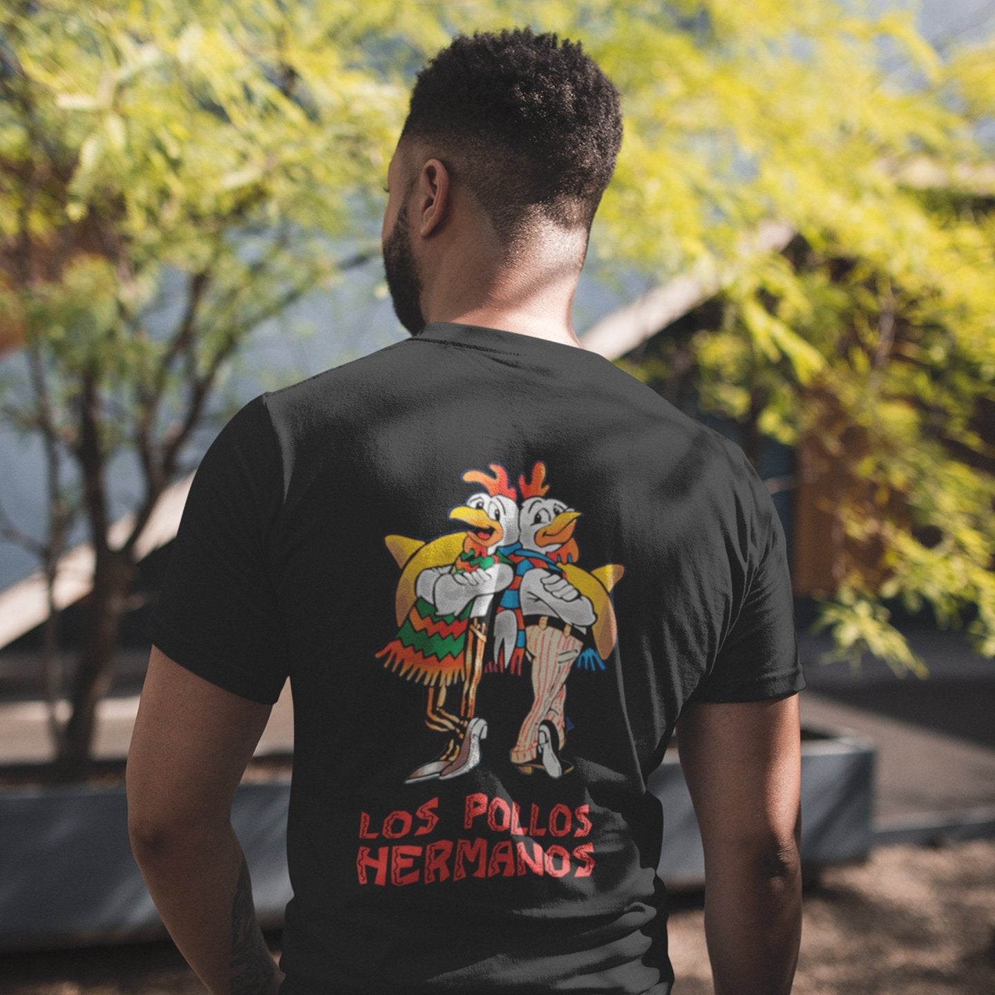 Los Pollos Hermanos Back Print - T-Shirt - The Films Point