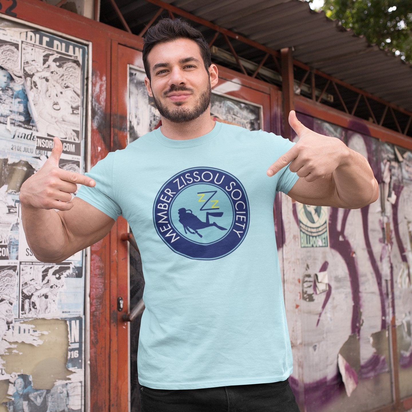 Member Zissou Society The Life Aquatic - T-Shirt - The Films Point