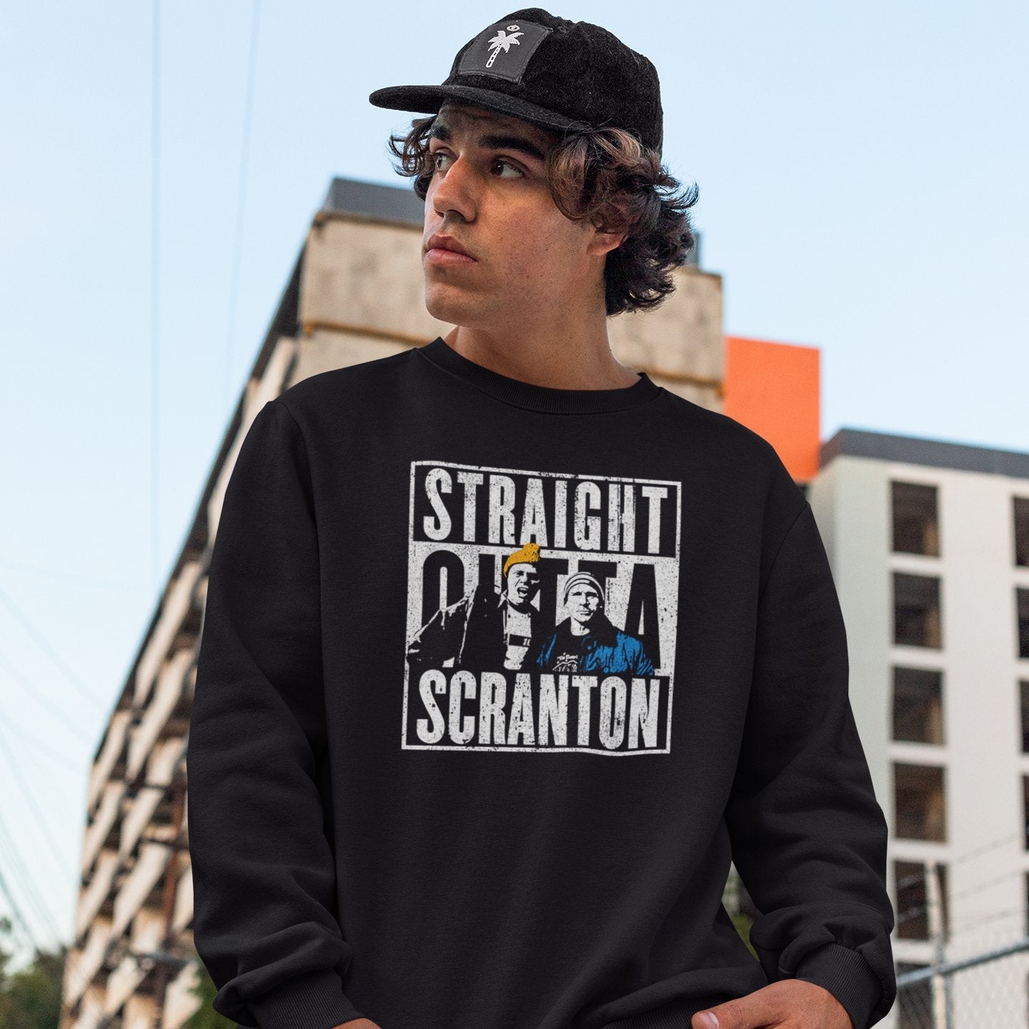 Straight Outta Scranton The Office - Sweatshirt - The Films Point