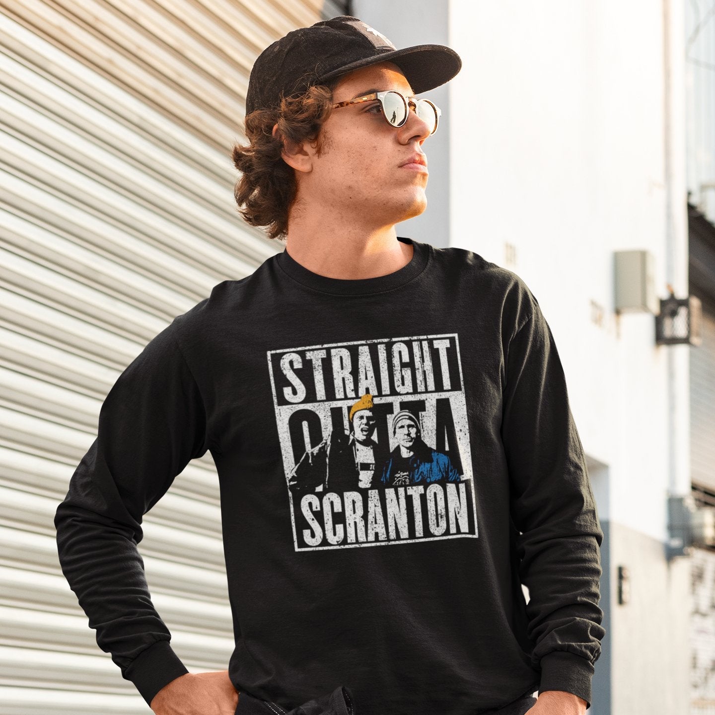 Straight Outta Scranton The Office - Sweatshirt - The Films Point